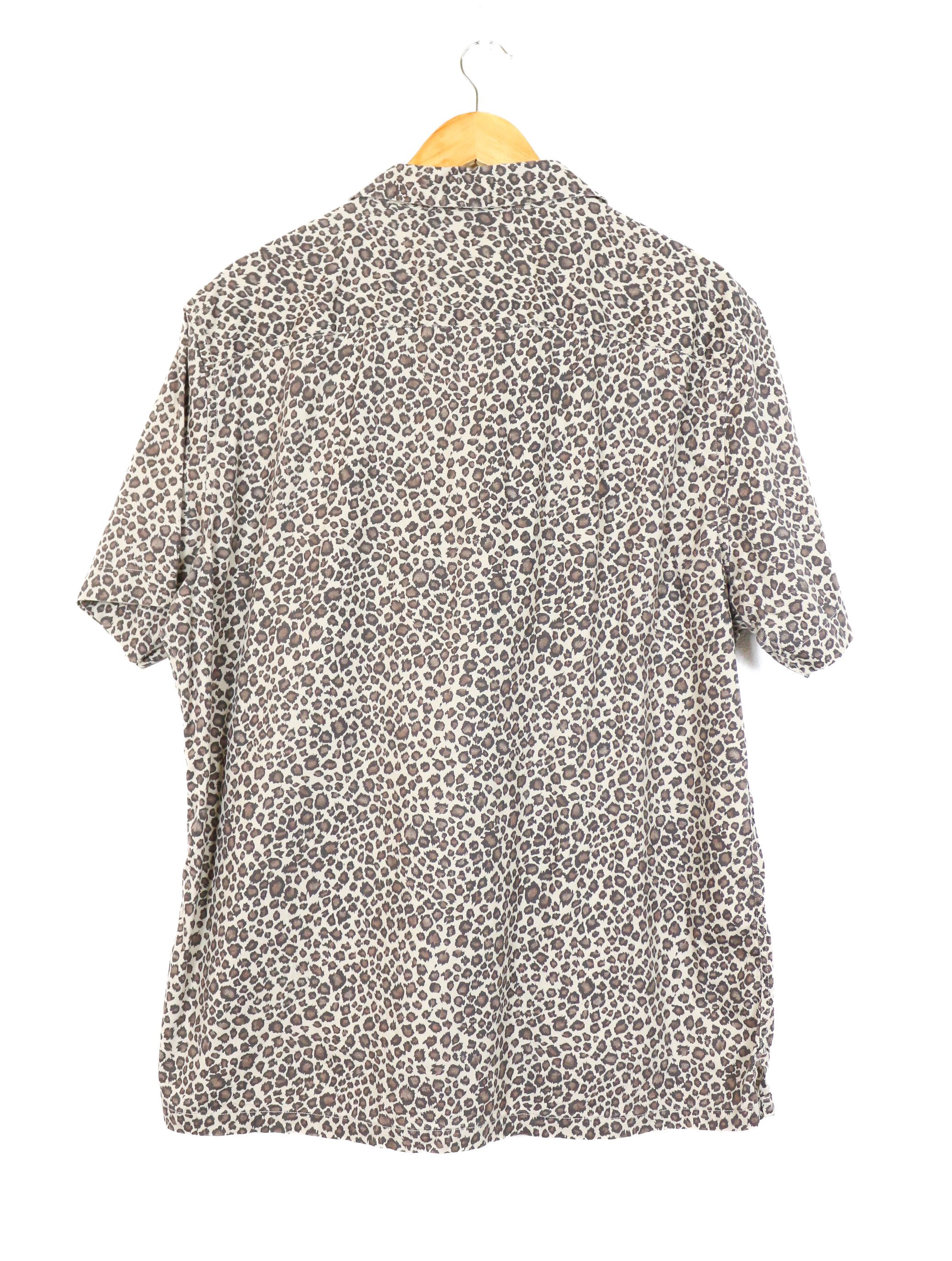 Allsaints Allsaints Apex Leopard Printed Hawaiian Shirt Avant Garde Size US XL / EU 56 / 4 - 6 Thumbnail