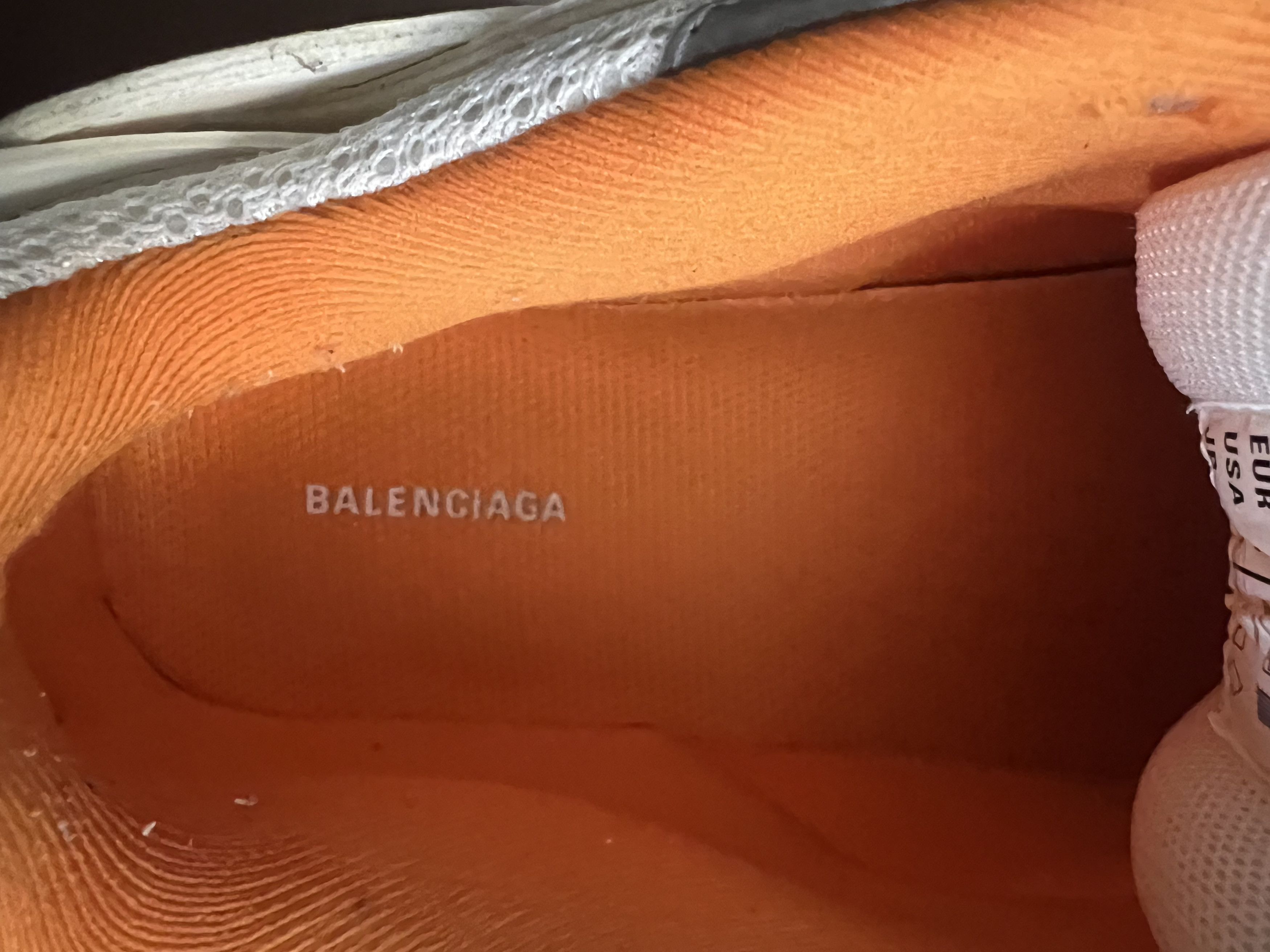 Balenciaga Balenciaga White & Orange Track Sneakers Size US 9 / IT 39 - 7 Thumbnail