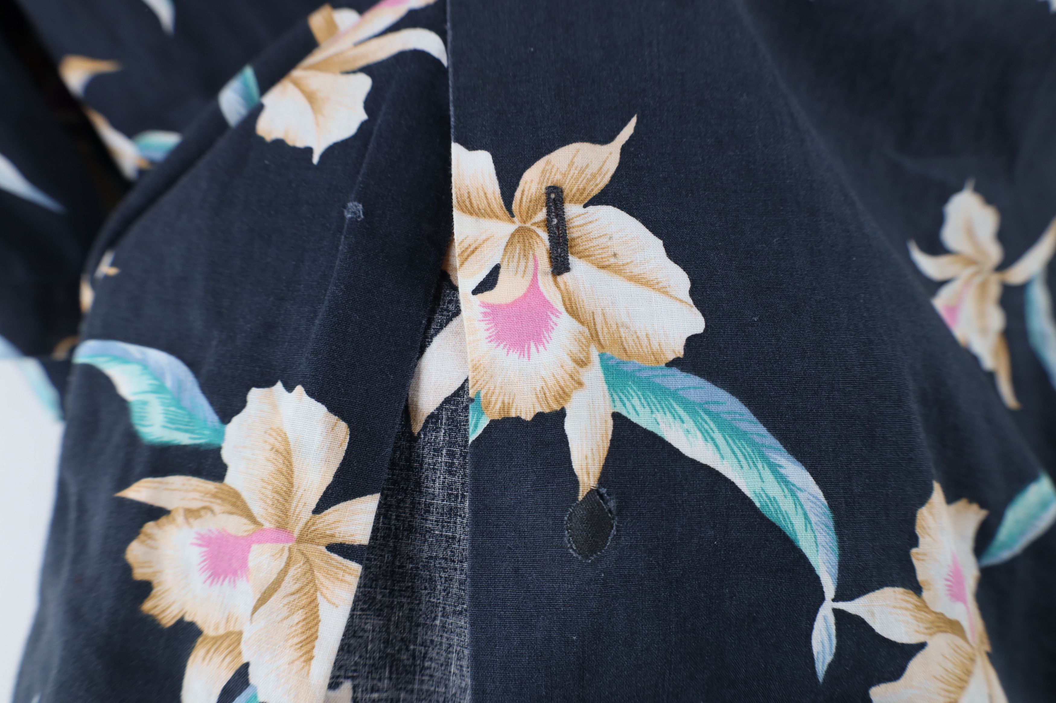Lands' End × Vintage Vintage 90s Lands End Flower Camp Collar Button Shirt USA Size US XL / EU 56 / 4 - 4 Thumbnail