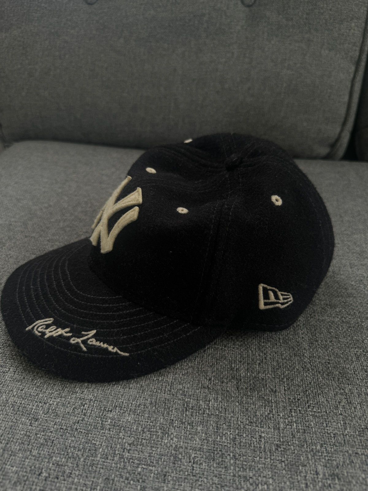 New Era × Polo Ralph Lauren Ralph Lauren x New Era Wool Black Cap Size ONE SIZE - 2 Thumbnail