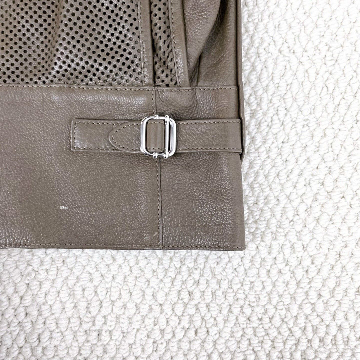 Hermes Hermes Runway Paneled Mesh Pocket Leather Jacket Size US M / EU 48-50 / 2 - 5 Thumbnail