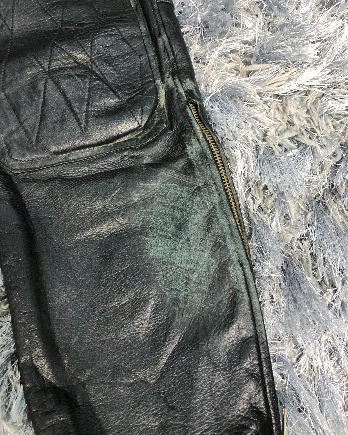 Japanese Brand Rare Vintage Nankai Japan Genuine Leather Motorcycle Pants Size US 29 - 16 Thumbnail
