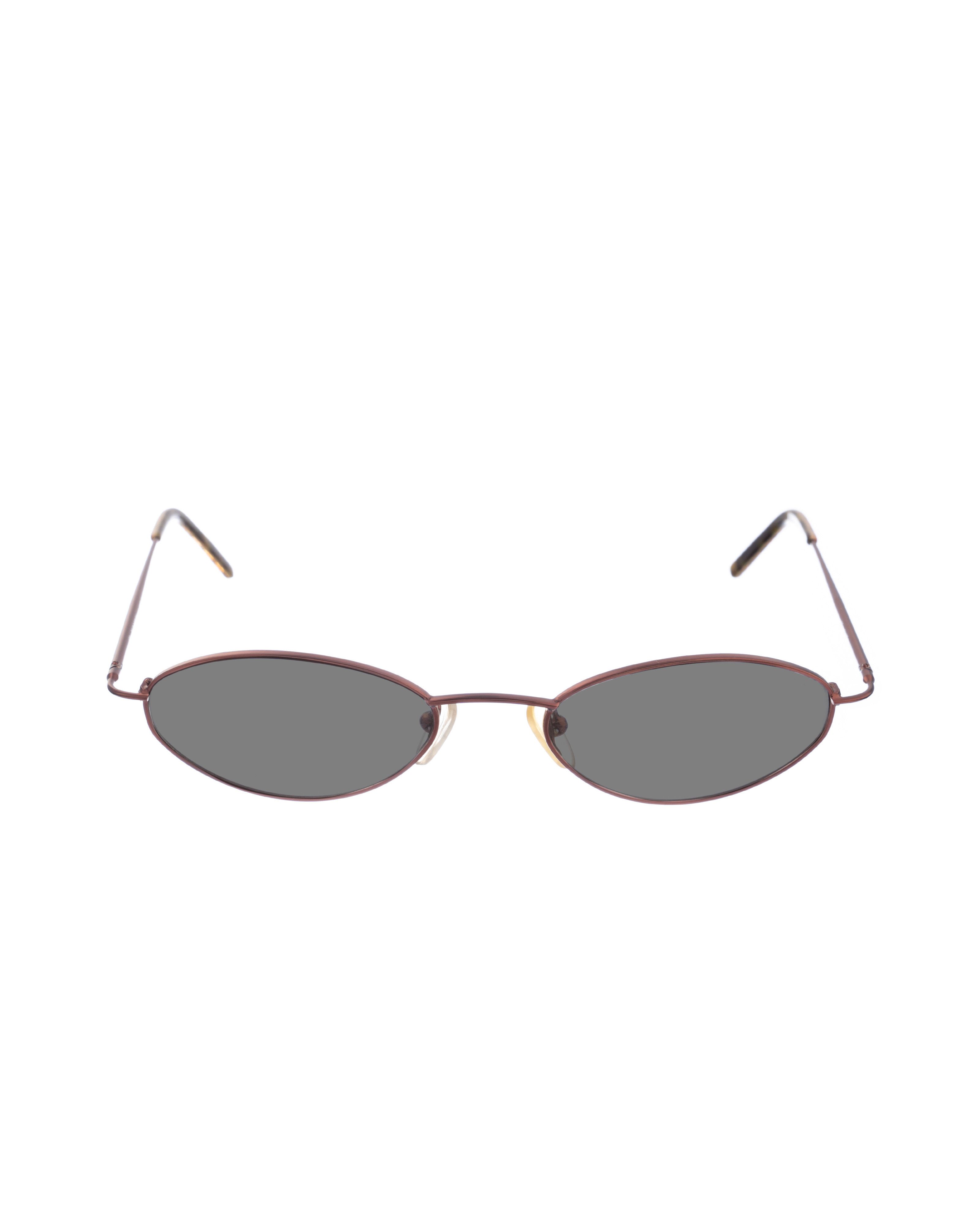 Burberry Burberry 00s Deep Purple Metal Oval Sunglasses Size ONE SIZE - 1 Thumbnail