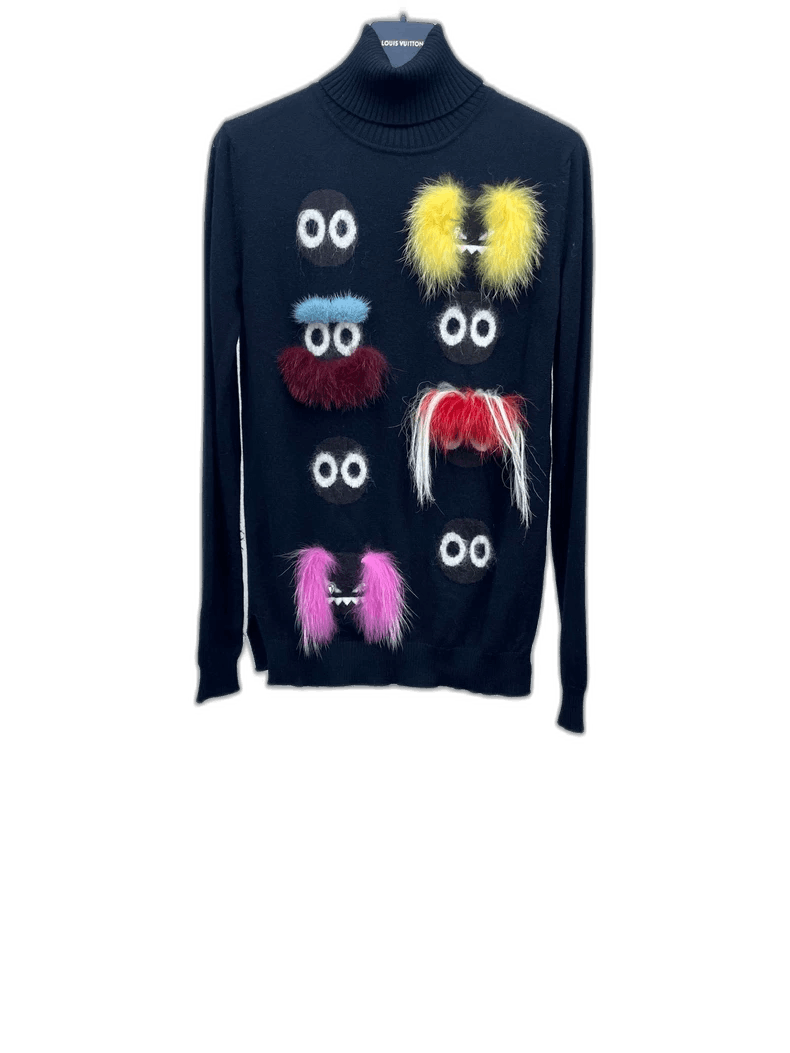 Fendi Fendi Wool Knit Sweater with Fun Design Size US M / EU 48-50 / 2 - 1 Thumbnail