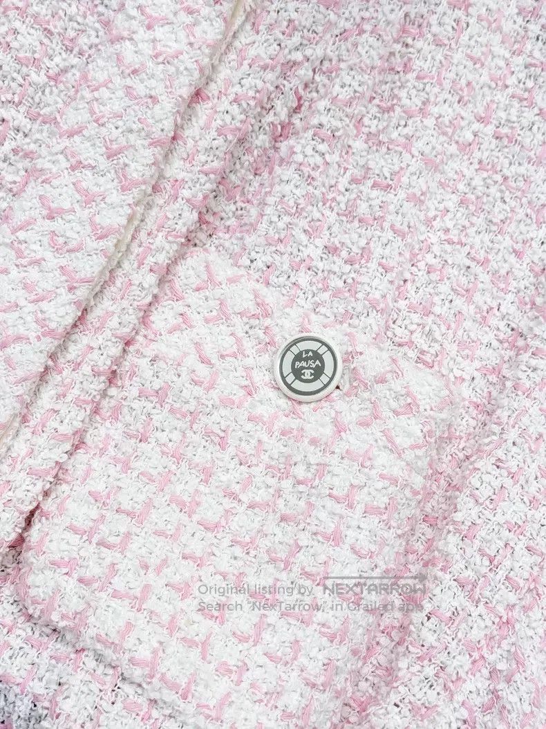 Chanel Chanel Pink and white mixed-color dress jacket Size XS / US 0-2 / IT 36-38 - 5 Thumbnail