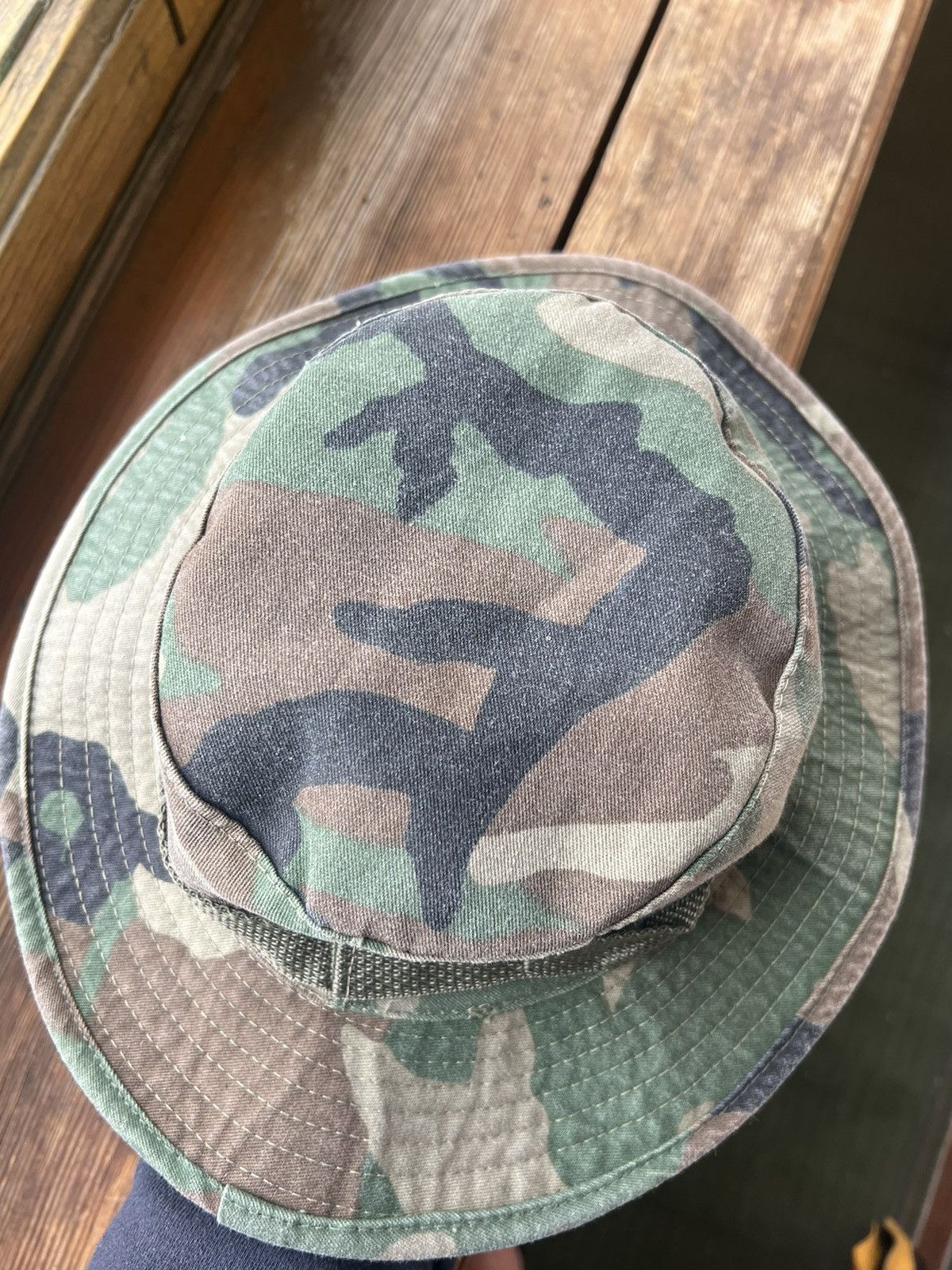 Vintage Vintage German Military Distressed Mil Tec Panama Hat Y2K Size ONE SIZE - 9 Thumbnail