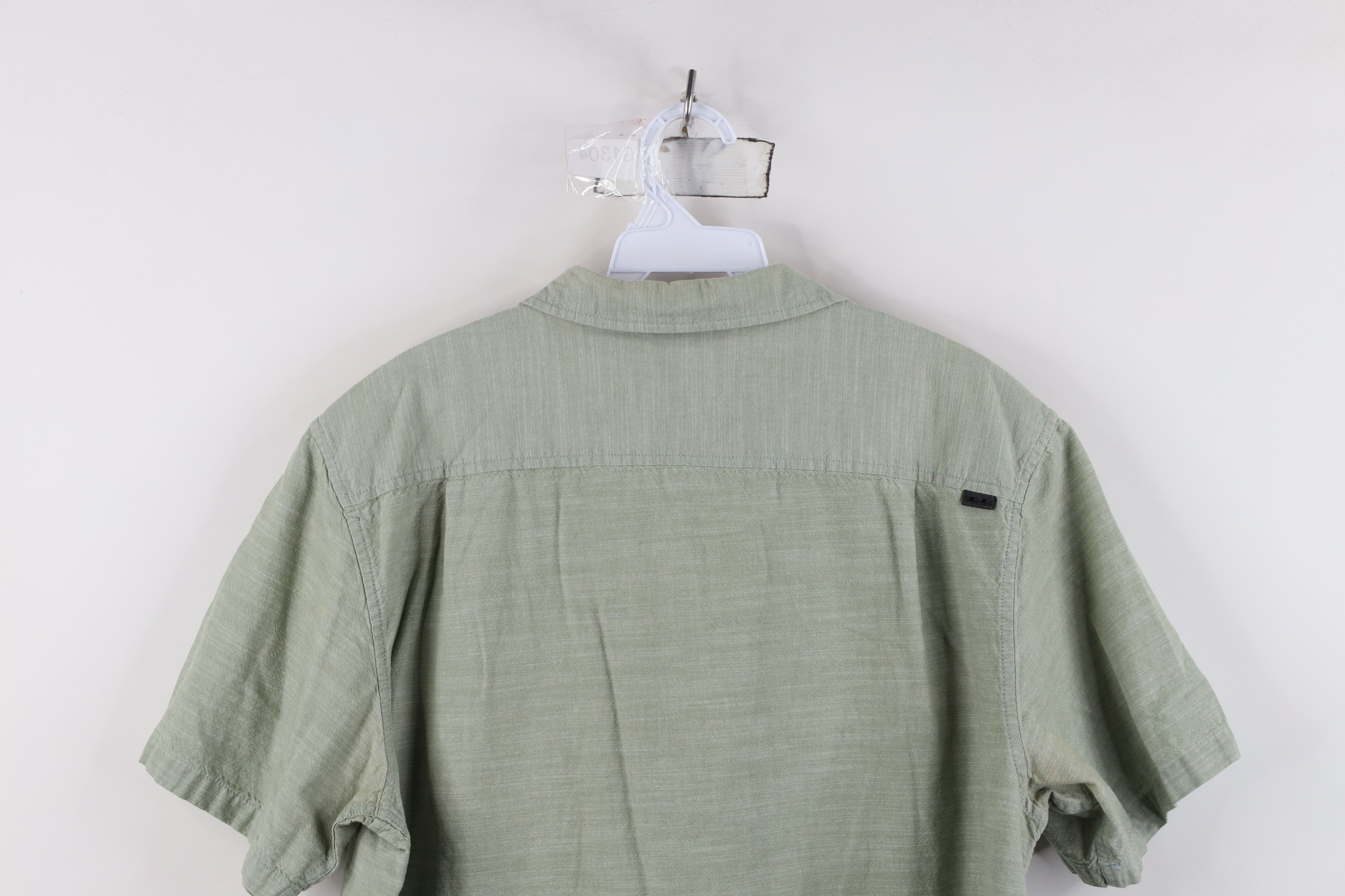 Oakley Vintage Oakley O Logo Chambray Collared Button Shirt Green Size US L / EU 52-54 / 3 - 12 Thumbnail
