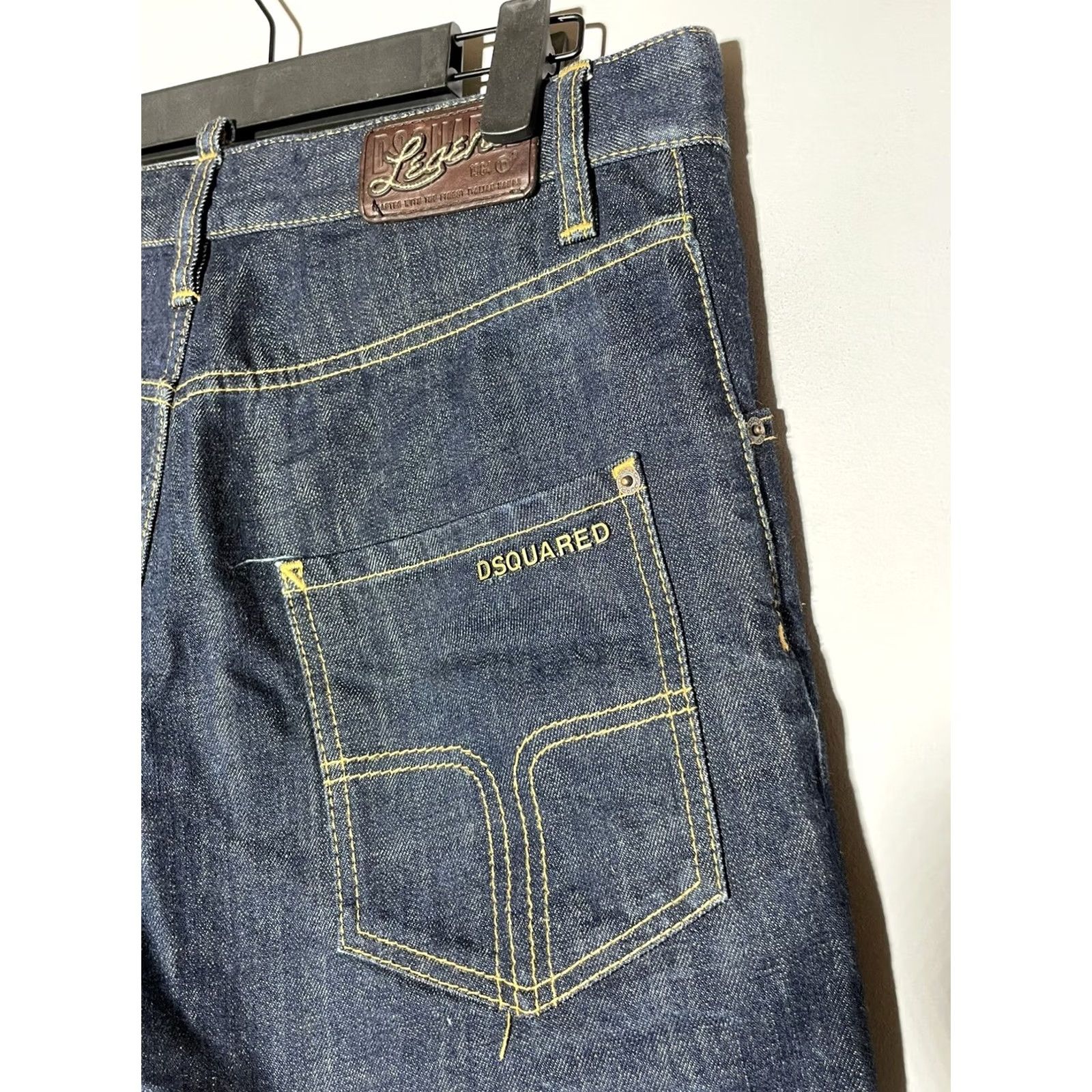 Dsquared2 Dark Blue Denim Mini Shorts Size 46 Size 32" / US 10 / IT 46 - 7 Thumbnail