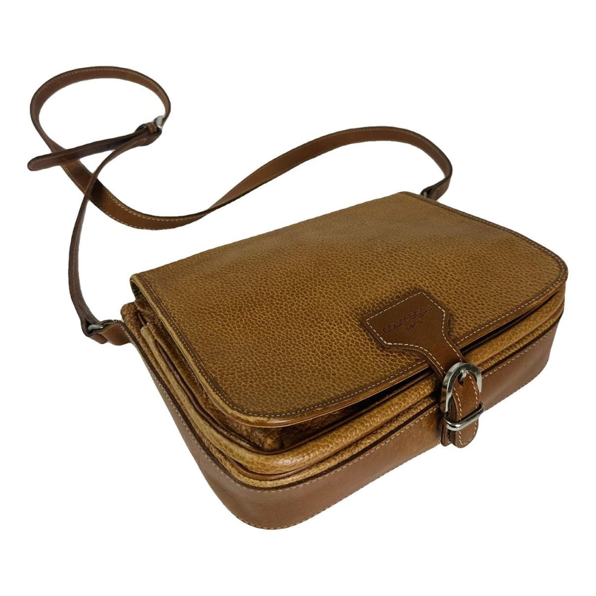 Courreges Courrèges Brown Leather Handbag Size ONE SIZE - 1 Thumbnail