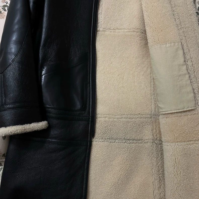 Helmut Lang HELMUT LANG A long coat with sheepskin Size US XS / EU 42 / 0 - 4 Thumbnail