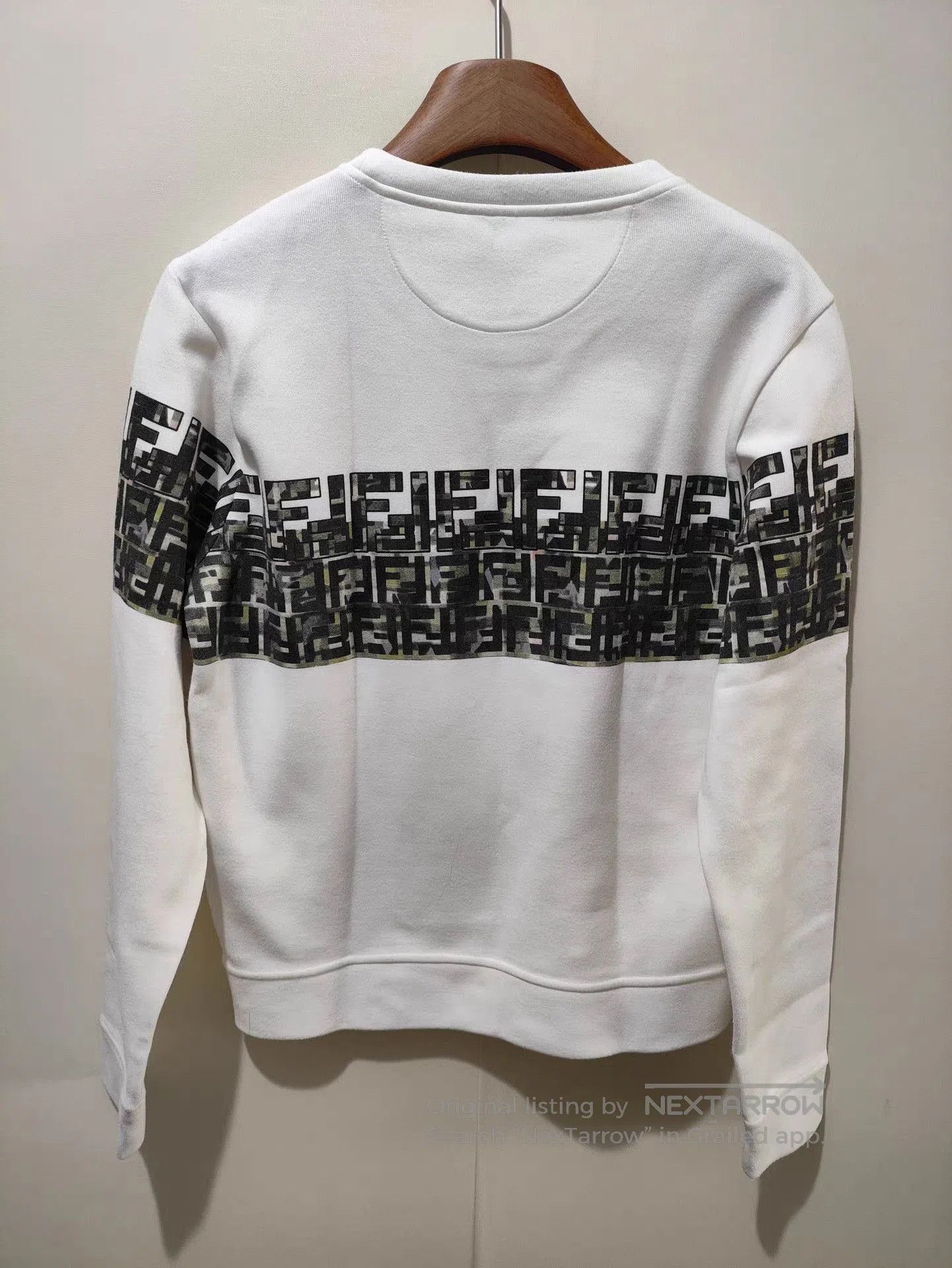 Fendi White Graphic Band Long Sleeve Sweatshirt XS. Size US XS / EU 42 / 0 - 2 Thumbnail