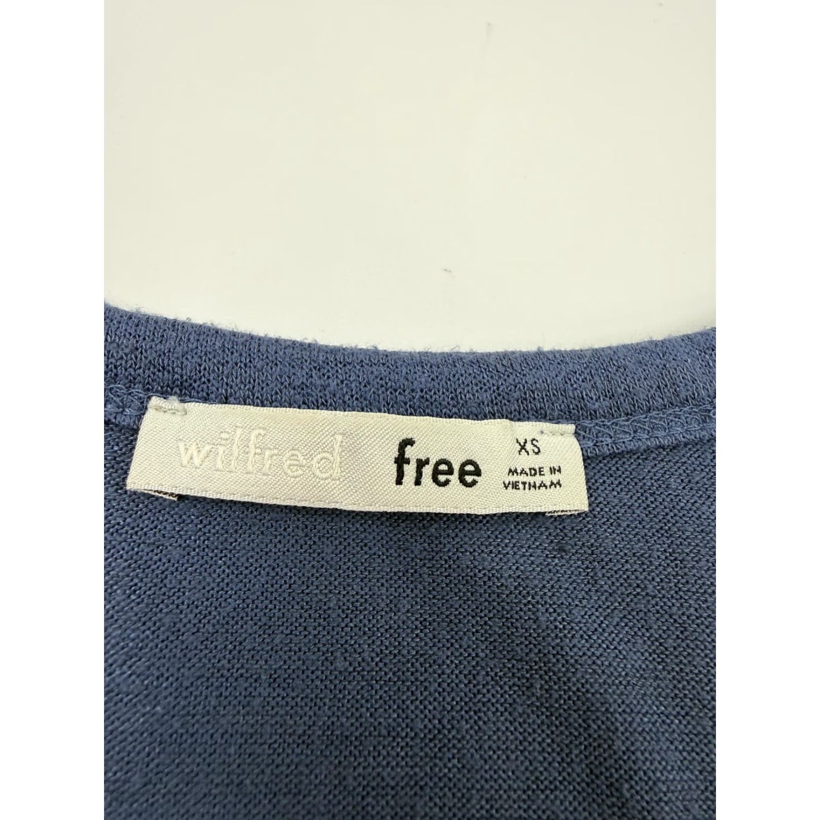 Vintage Wilfred Free Shirt Womens XS Blue Crewneck Short Sleeve Tee Top Size XS / US 0-2 / IT 36-38 - 4 Thumbnail