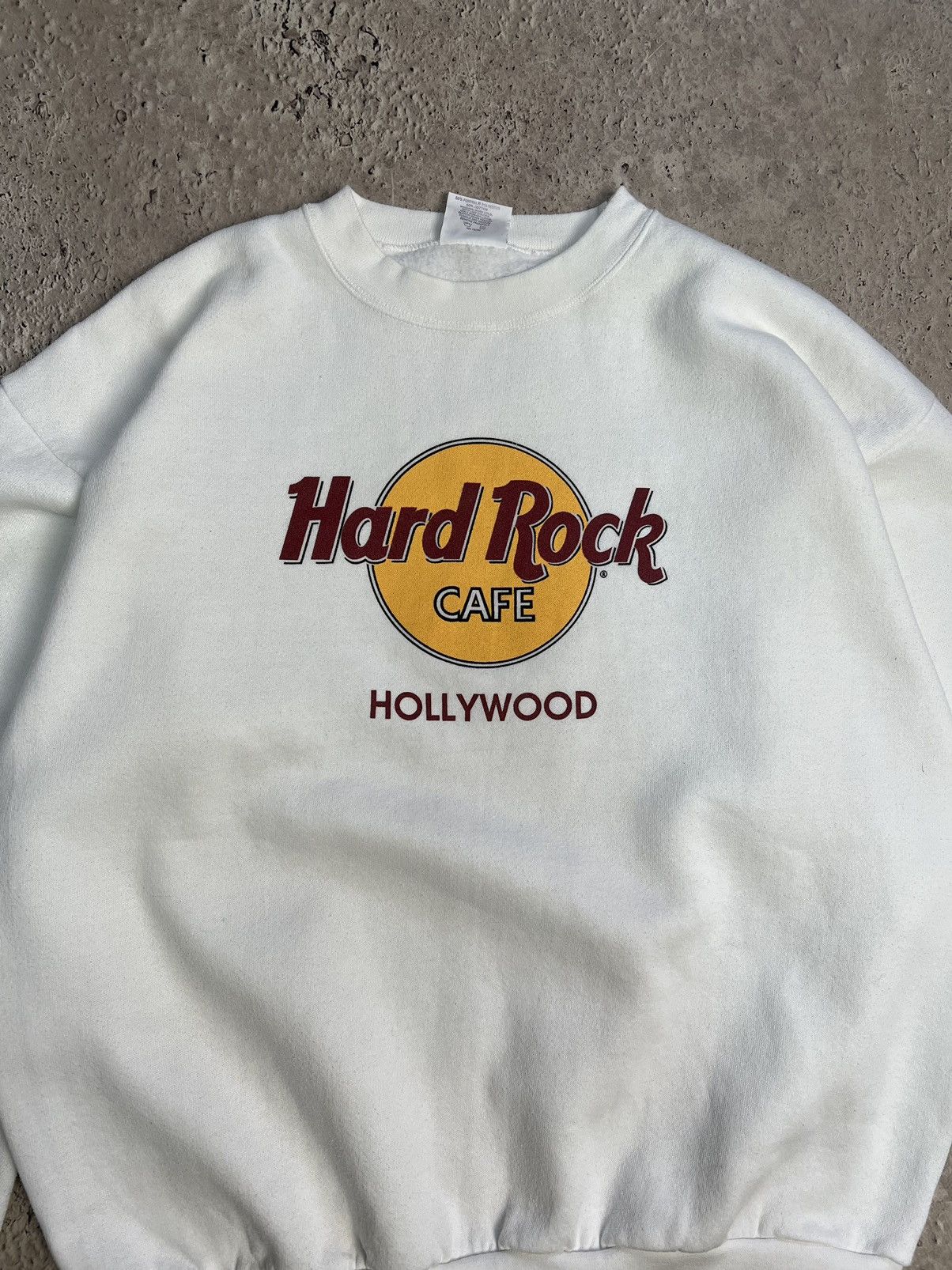 Boy London × Hard Rock Cafe Vintage streetwear Hard Rock Sweatshirt Hollywood 1990s Size US L / EU 52-54 / 3 - 4 Thumbnail