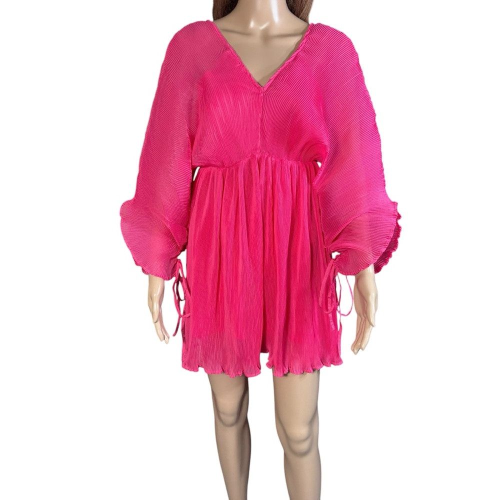 Other NWT New $150 Free People Let Me Be Chiffon Plunge Mini Pink Size XXS / US 00 / IT 34 - 9 Thumbnail