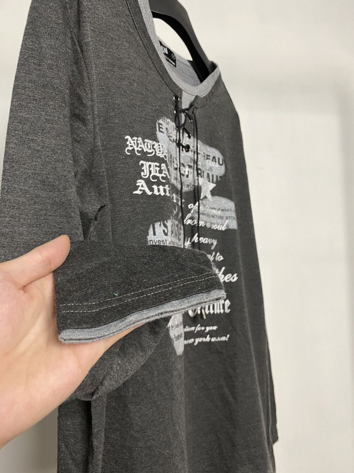 Beauty Beast × Hysteric Glamour × Japanese Brand Earth & Nature Jpn Poem Laces Up Longsleeve Size US L / EU 52-54 / 3 - 5 Thumbnail