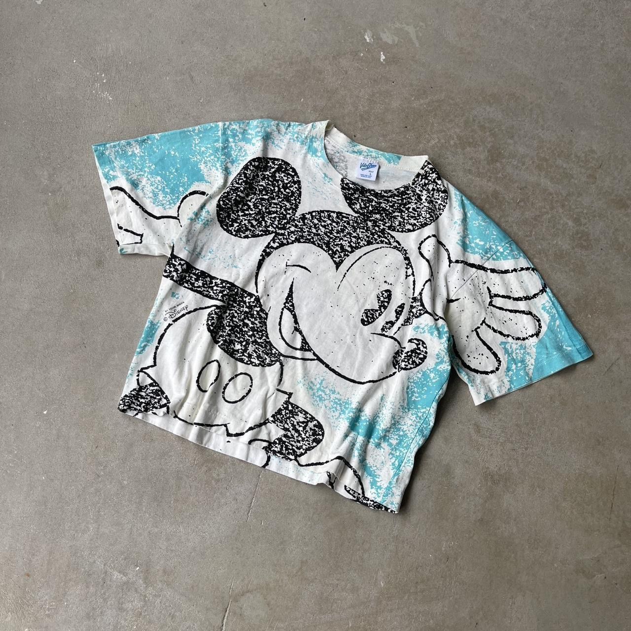 Velva Sheen ★ 80S VELVA SHEEN VINTAGE SINGLE STITCH MICKEY CROPPED AOP Size US XL / EU 56 / 4 - 1 Thumbnail