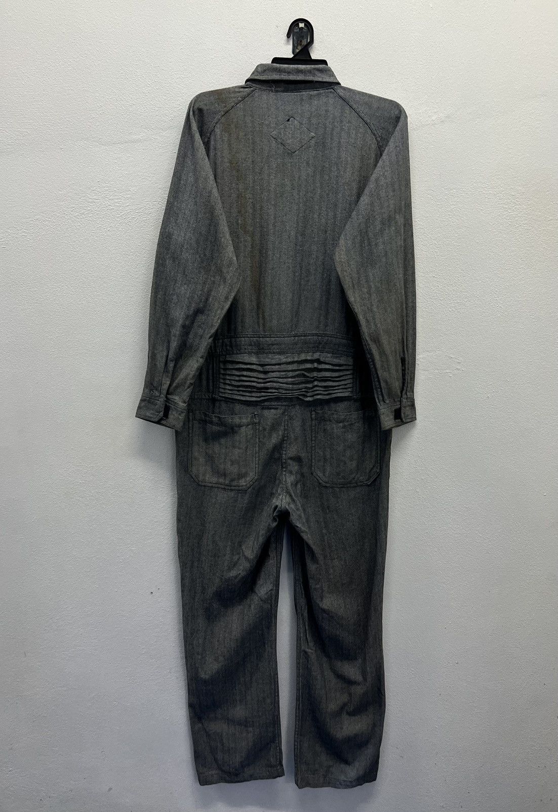 Vintage Vintage TEAGLES Herringbone Denim Coveralls Japanes Workwear Size US 39 - 2 Thumbnail