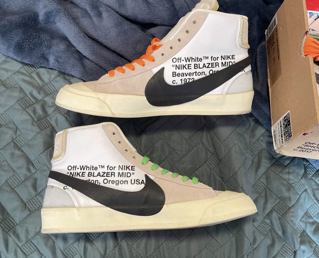 Nike × Off-White Off White x Nike Blazer OG Size US 10.5 / EU 43-44 - 3 Thumbnail