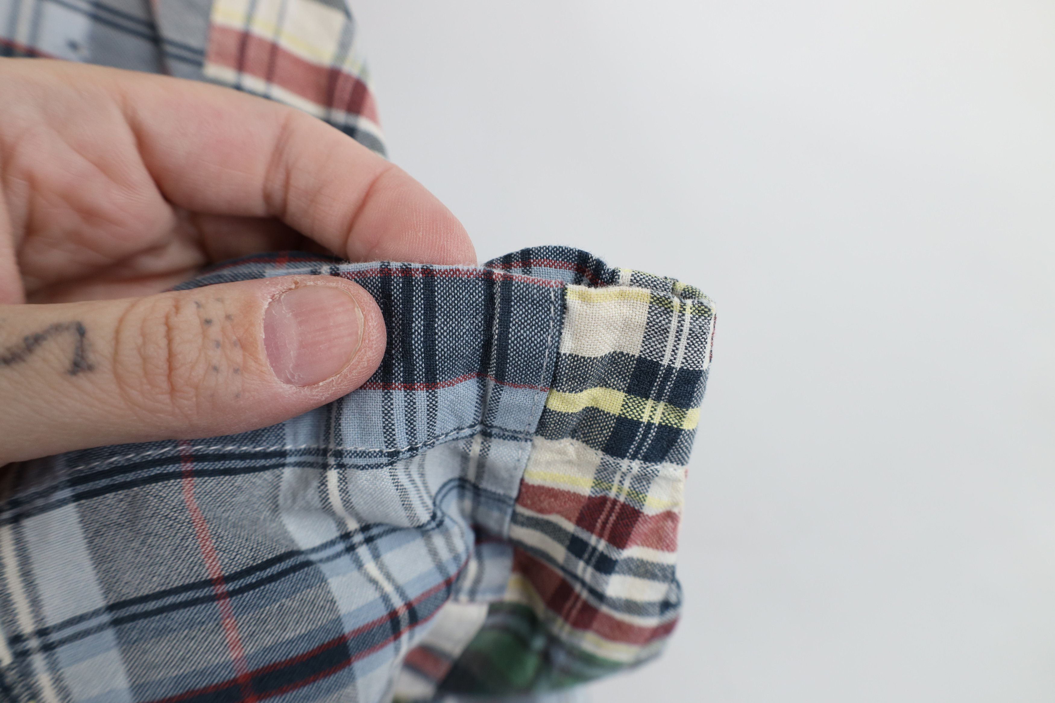 Orvis Vintage Orvis Madras Plaid Patchwork Button Down Polo Shirt Size US L / EU 52-54 / 3 - 9 Thumbnail