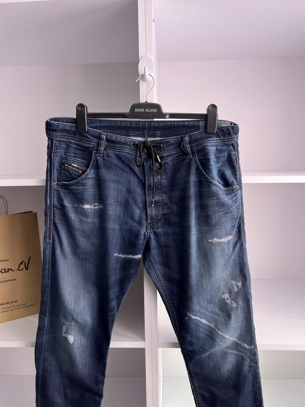 Diesel × Vintage Vintage Diesel Krooley CB-Ne Blue Denim Jeans Size US 34 / EU 50 - 6 Thumbnail