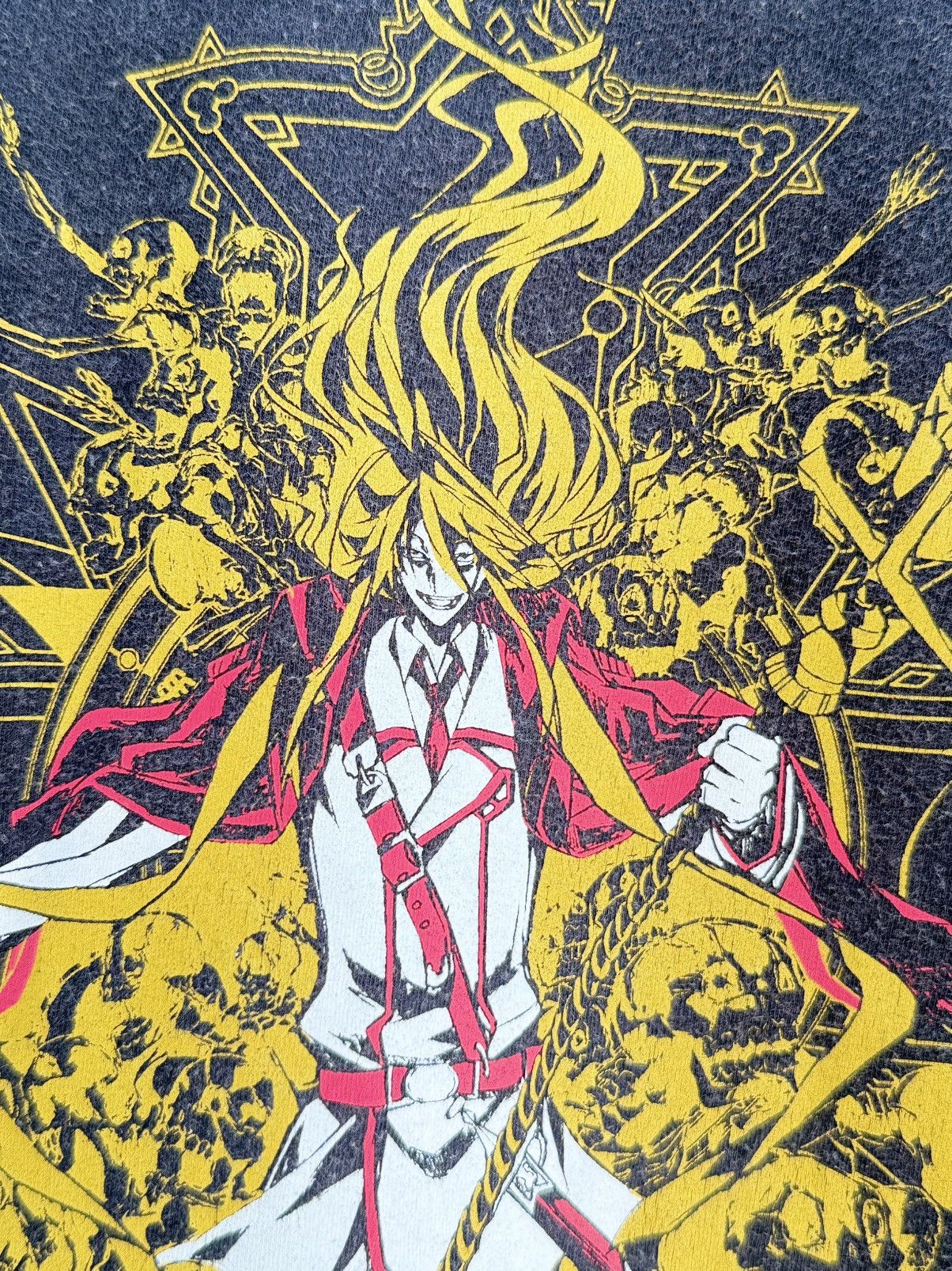 Anime Thrashed Vintage Anime Dies Irae Animation Project Sun Faded Size US L / EU 52-54 / 3 - 3 Thumbnail