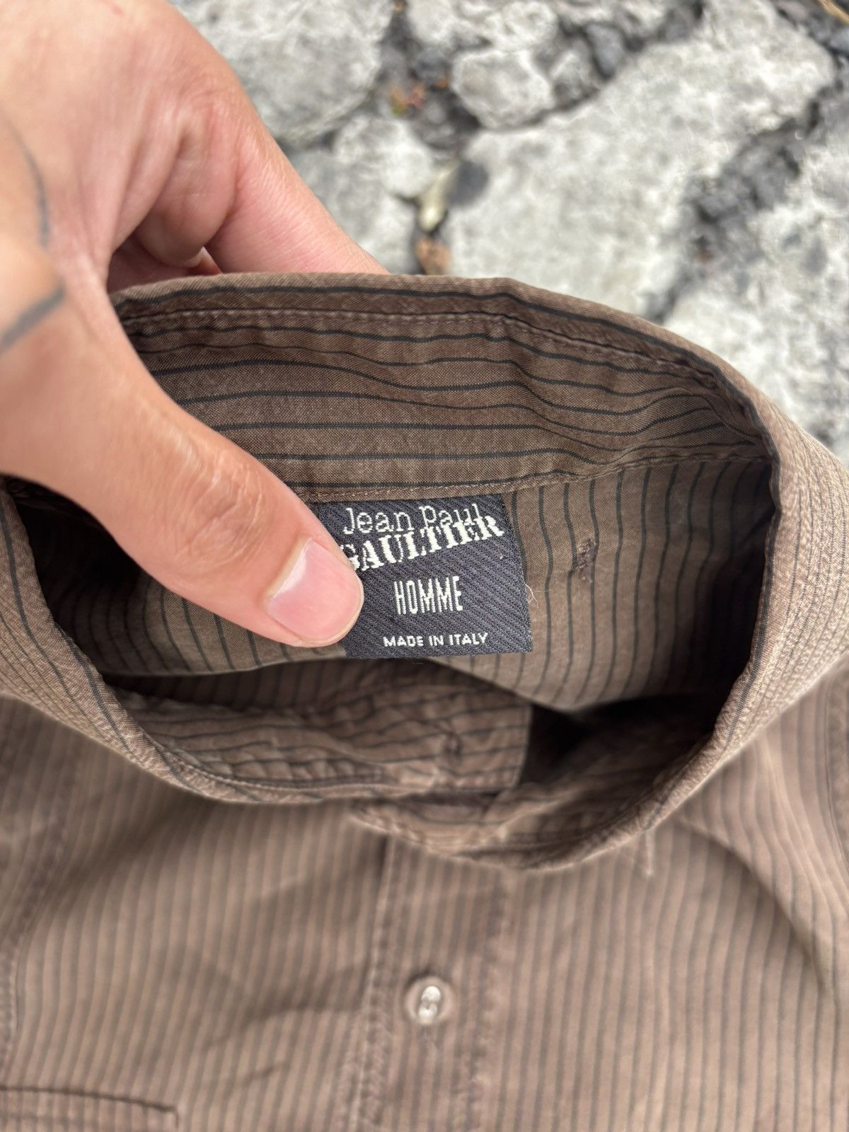 Jean Paul Gaultier Vintage Shirt Button Brown