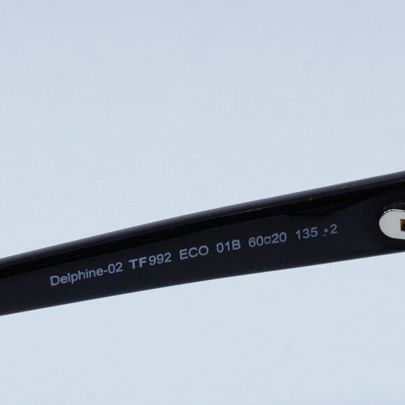 Tom Ford Tom Ford Delphine-02 FT0992 01B Sunglasses Black Square Size ONE SIZE - 8 Thumbnail