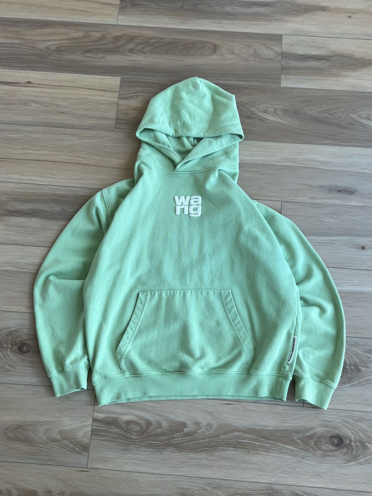 Alexander Wang Alexander Wang Green UV Puff Print Logo Hoodie Size US S / EU 44-46 / 1 - 1 Thumbnail