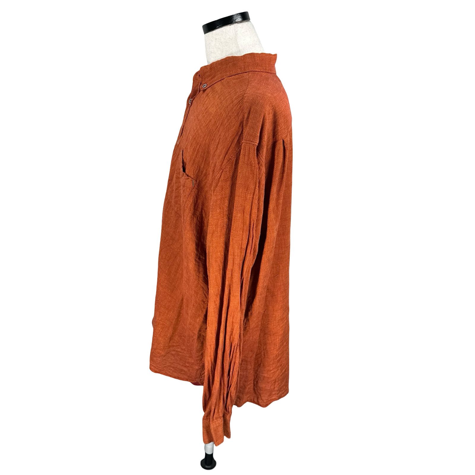 Other 32 Bar Blues Shirt Men’s 3XL Orange Linen Blend Long Sleeve Size US XXL / EU 58 / 5 - 4 Thumbnail