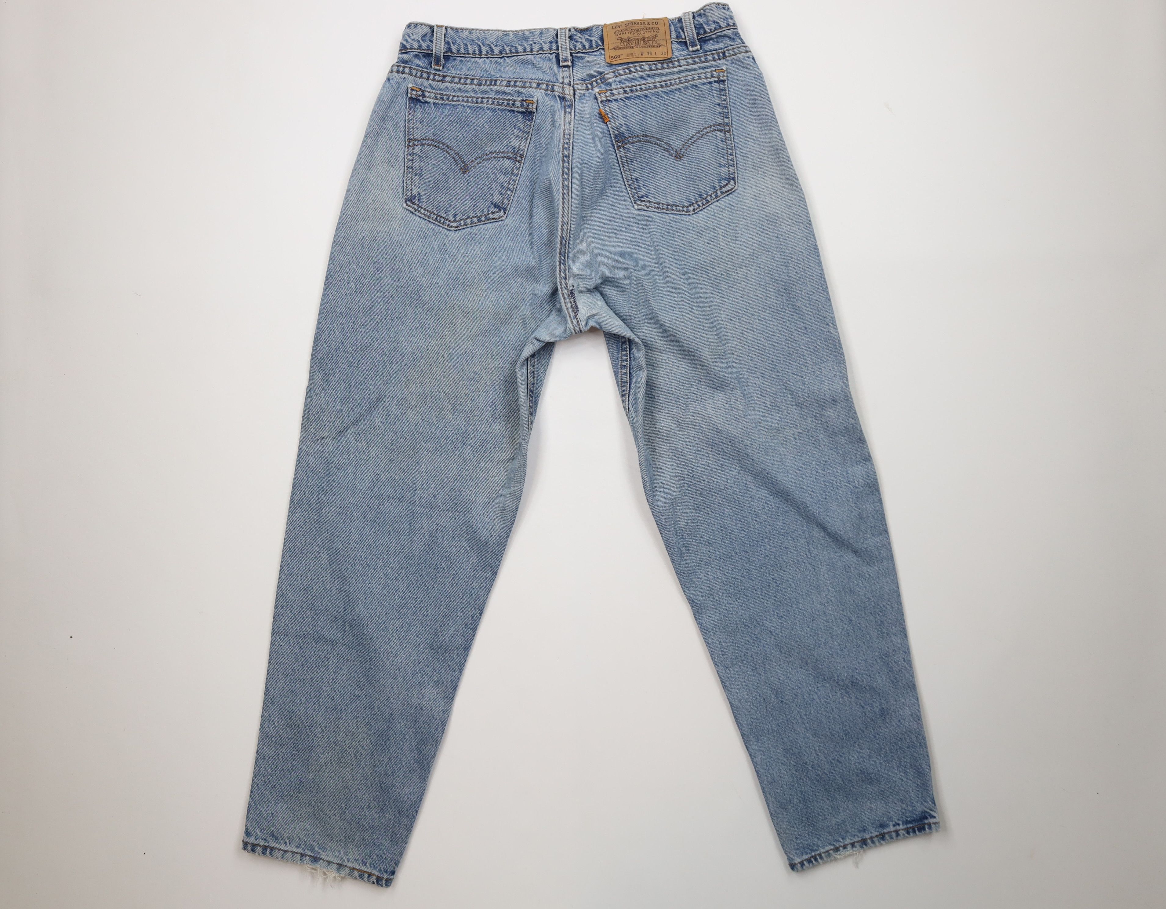 Levi's Vintage 90s Levis 560 Orange Tab Tapered Leg Jeans USA Size US 36 / EU 52 - 12 Thumbnail