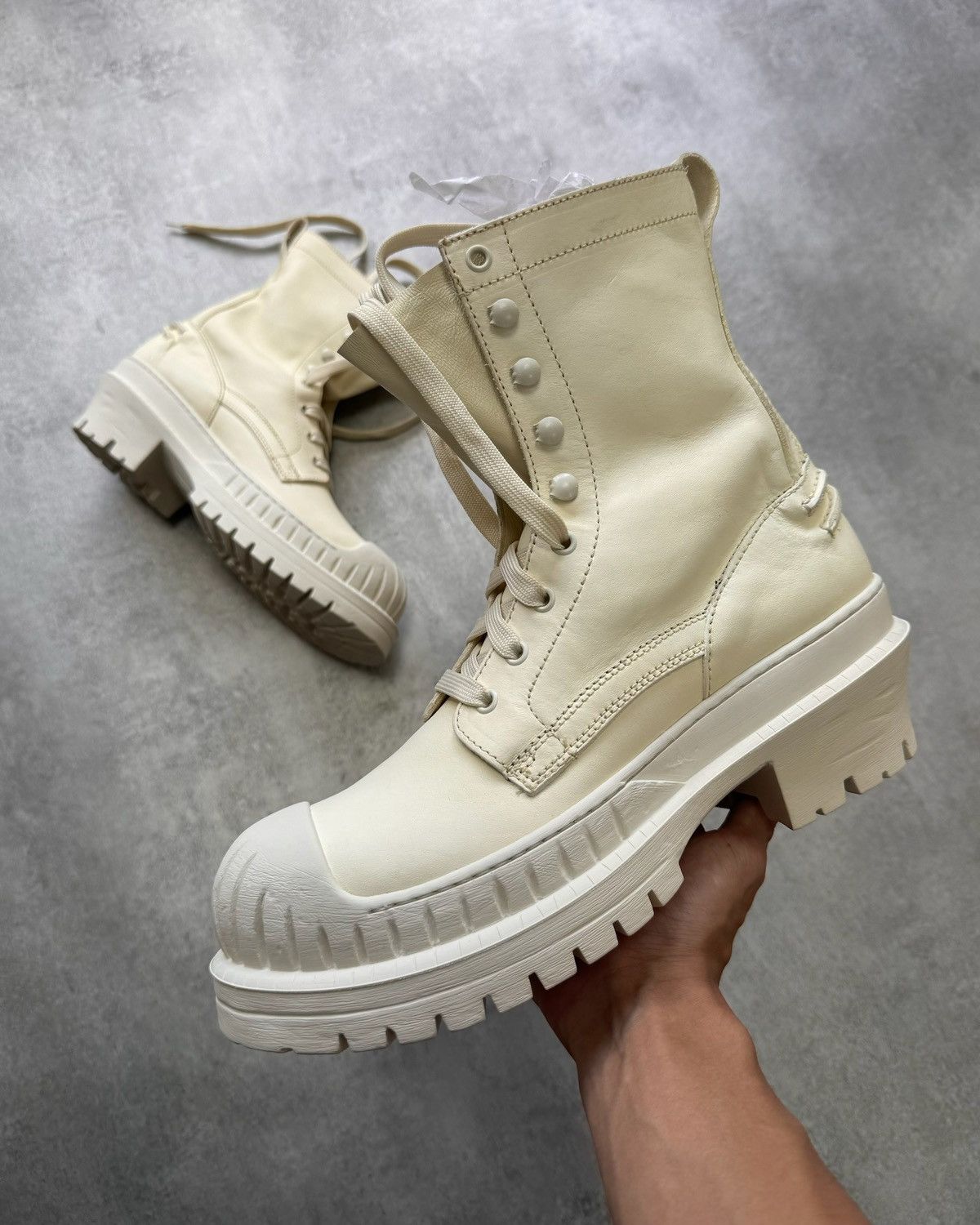 Acne puffy boots best sale