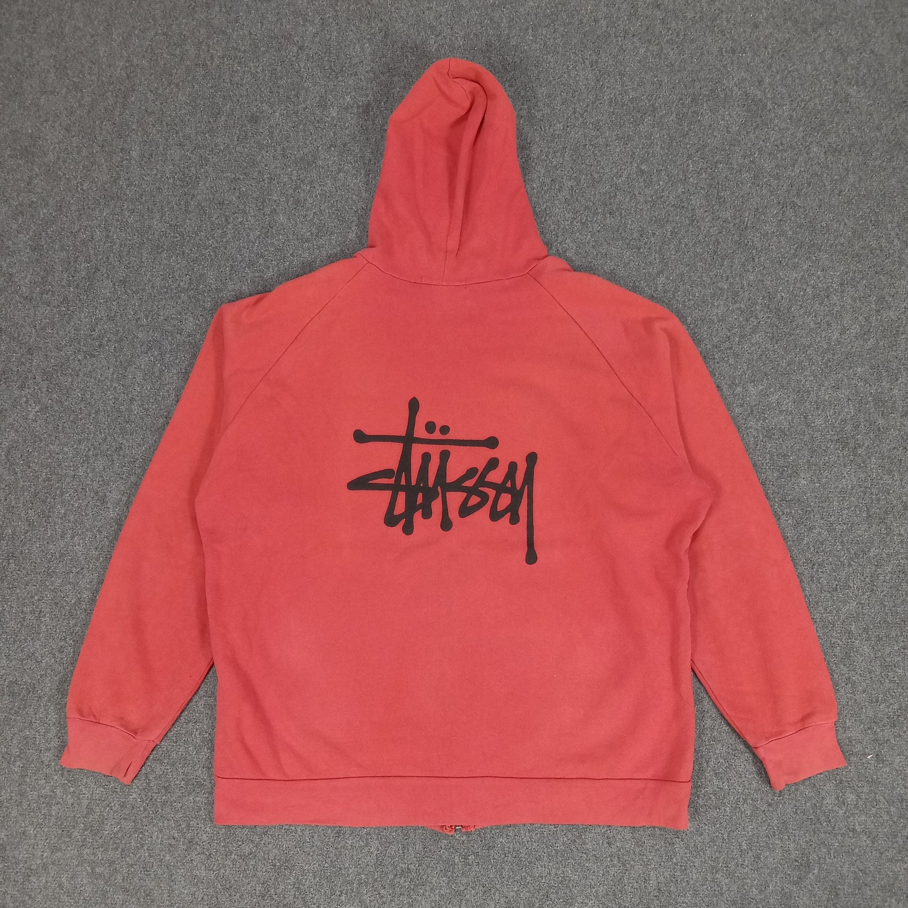 Stussy × Vintage Stussy American Style Big Logo Baggy Hoodies Size US XL / EU 56 / 4 - 1 Thumbnail
