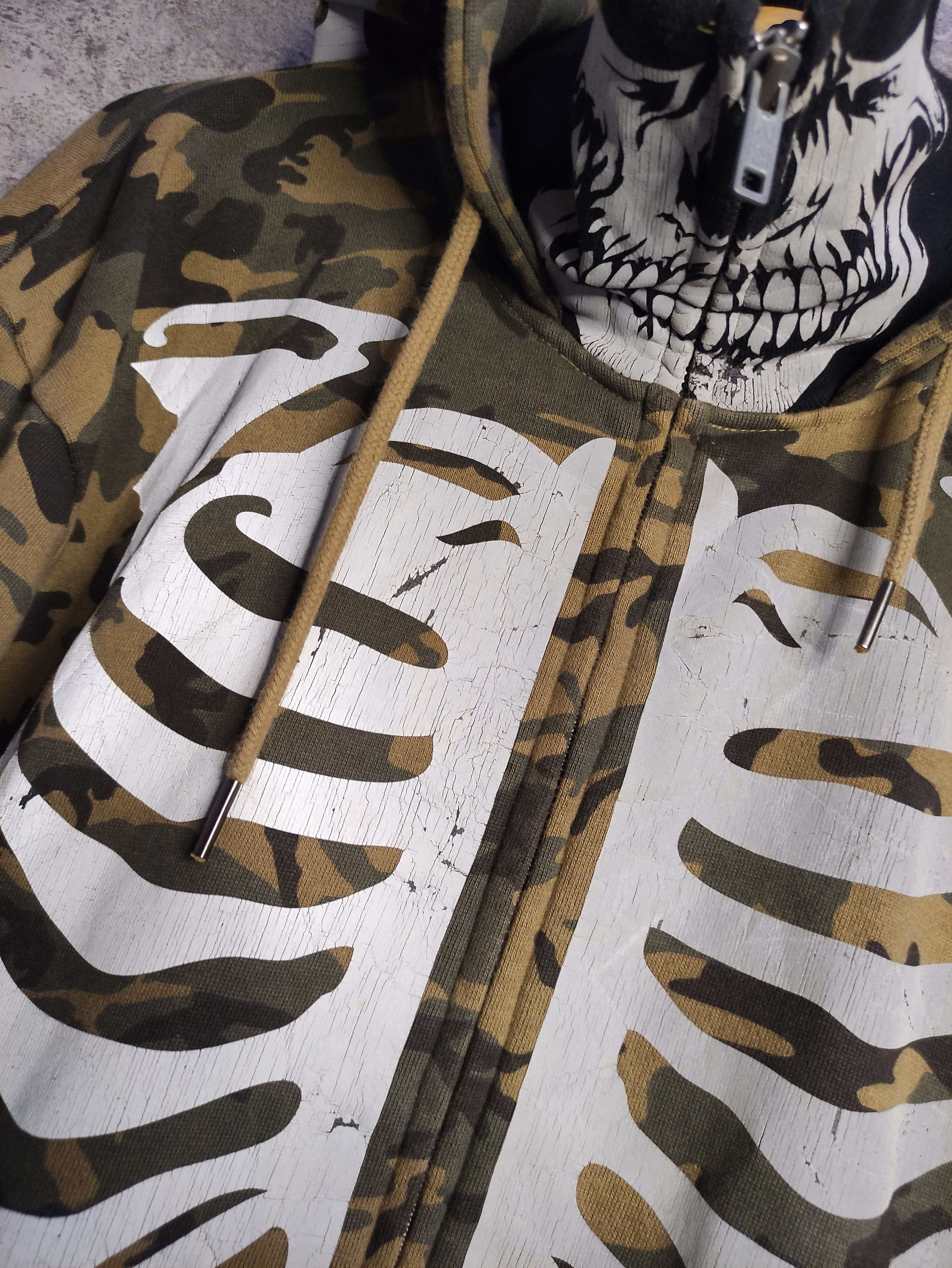 Bones × Vanson Leathers Vintage Rare - Vanson Bones Skeleton Camo Size US XXL / EU 58 / 5 - 4 Thumbnail