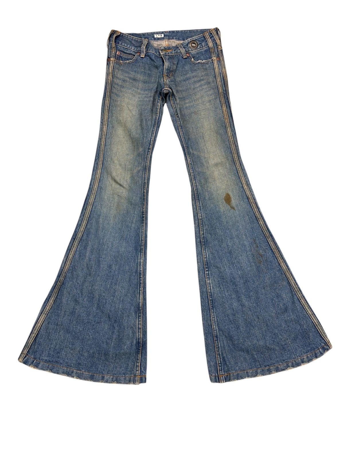 Le Grande Bleu (L.G.B.) L.G.B Flared Denim Pants. S012 Size US 28 / EU 44 - 1 Thumbnail