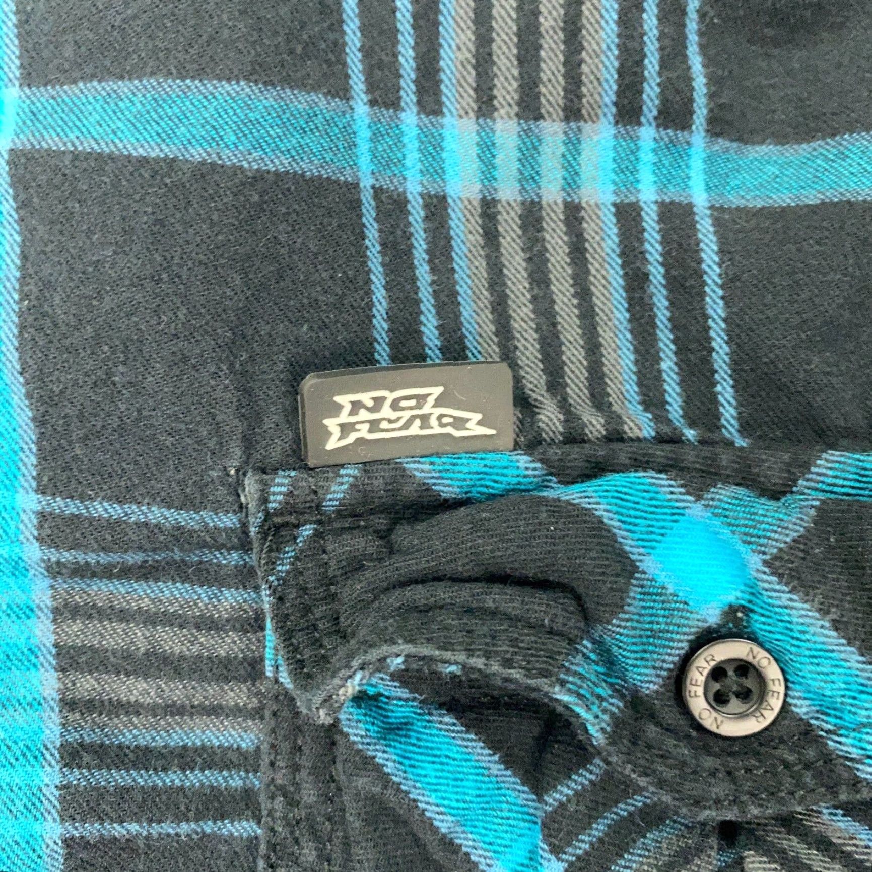 No Fear VINTAGE No Fear Plaid Flannel Shirt Men Large Long Sleeve Casual Retro 2000s Size US L / EU 52-54 / 3 - 4 Thumbnail