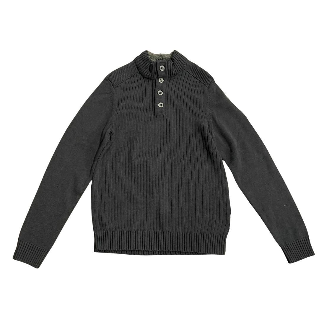 G.H. Bass & Co. Pullover Ribbed Knit Sweater Sherpa Lined Mock Neck Large Size US L / EU 52-54 / 3 - 1 Thumbnail