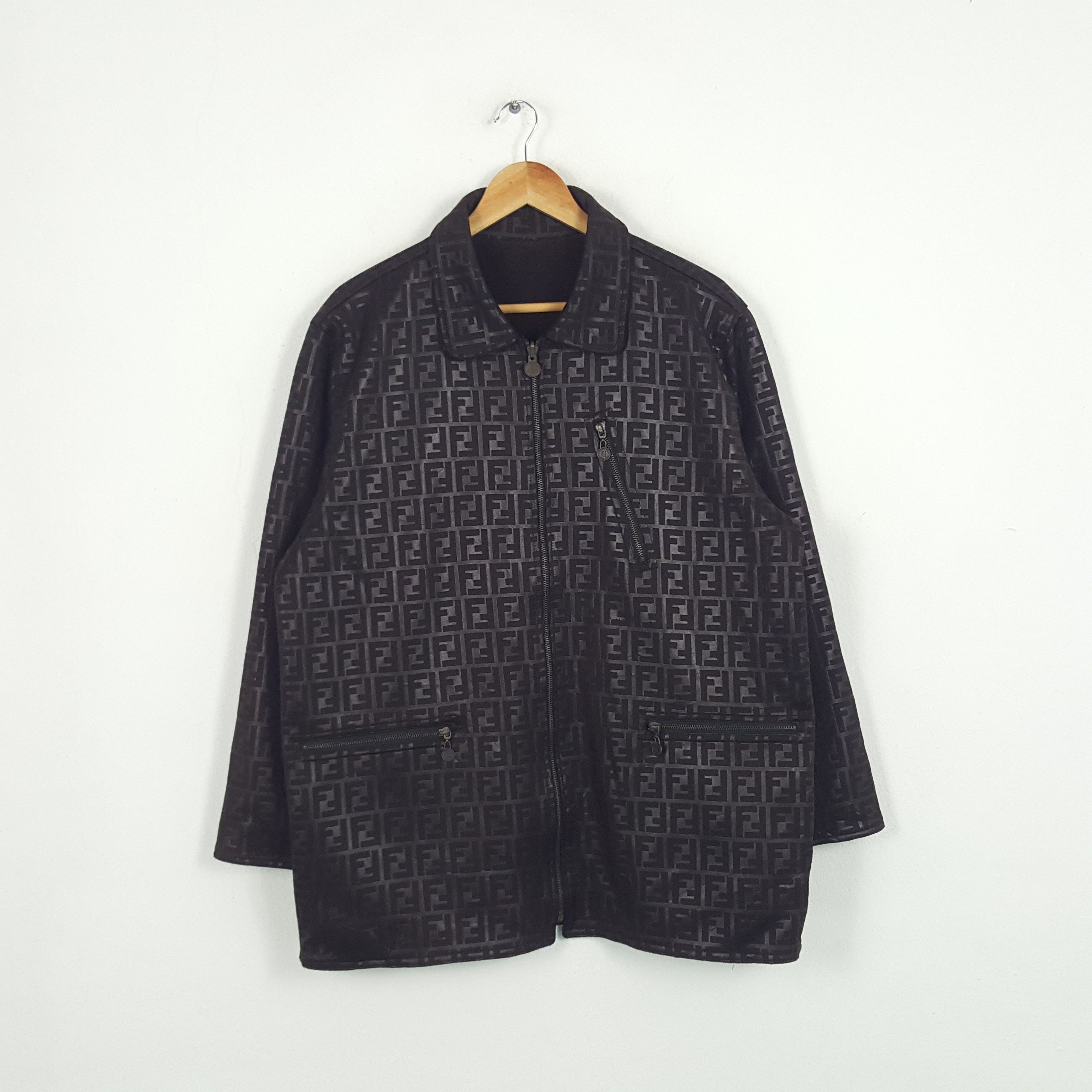Fendi × Vintage Vintage Fendi Italian Brand Reversible Jacket Size US L / EU 52-54 / 3 - 1 Thumbnail