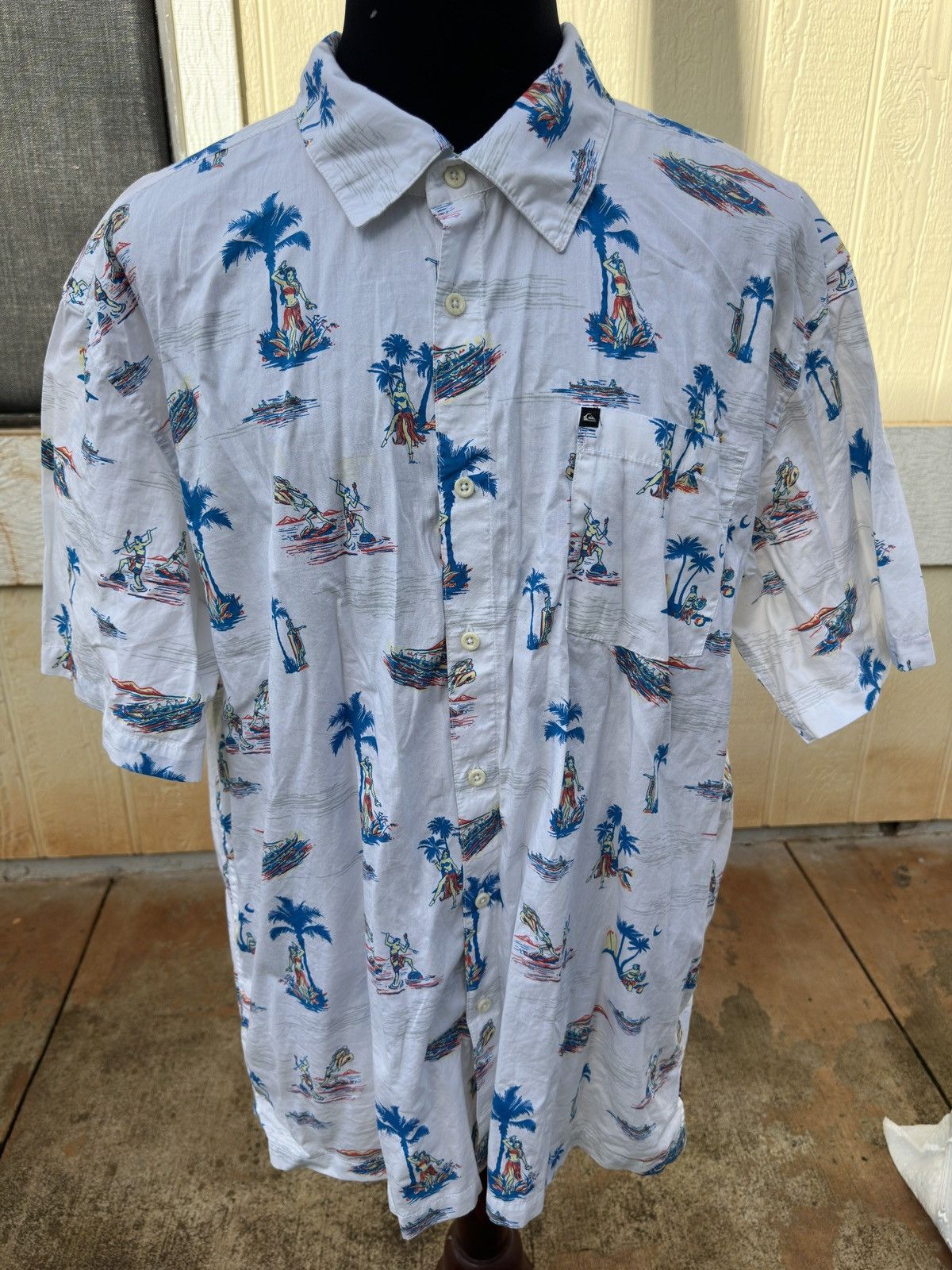 Quiksilver Brand New Quiksilver Hawaiian Print Multicolored Men's XXL Size US XXL / EU 58 / 5 - 1 Thumbnail