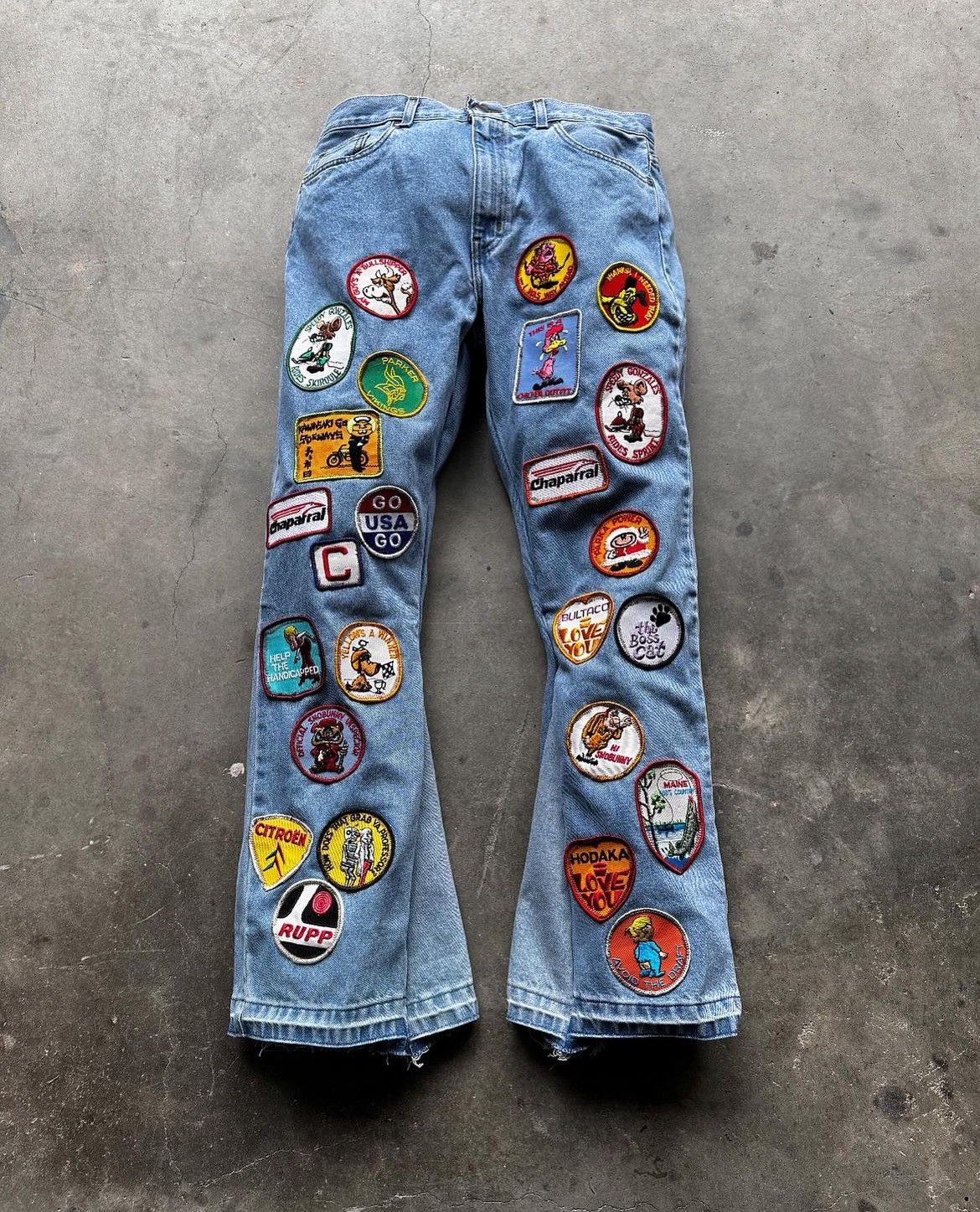 Other Rich Studios Rummage Sale Patchwork Flared Denim Size 40 Size US 40 / EU 56 - 2 Thumbnail