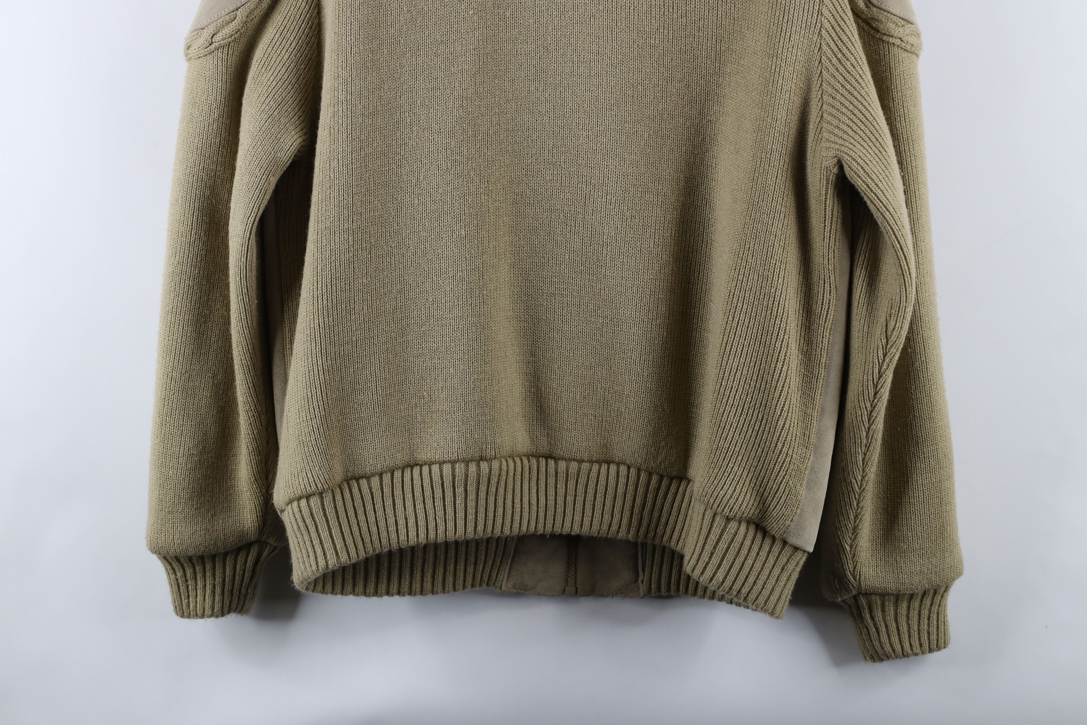 Vintage Vintage 70s Streetwear Cable Knit Full Zip Sweater Jacket Size US L / EU 52-54 / 3 - 16 Thumbnail