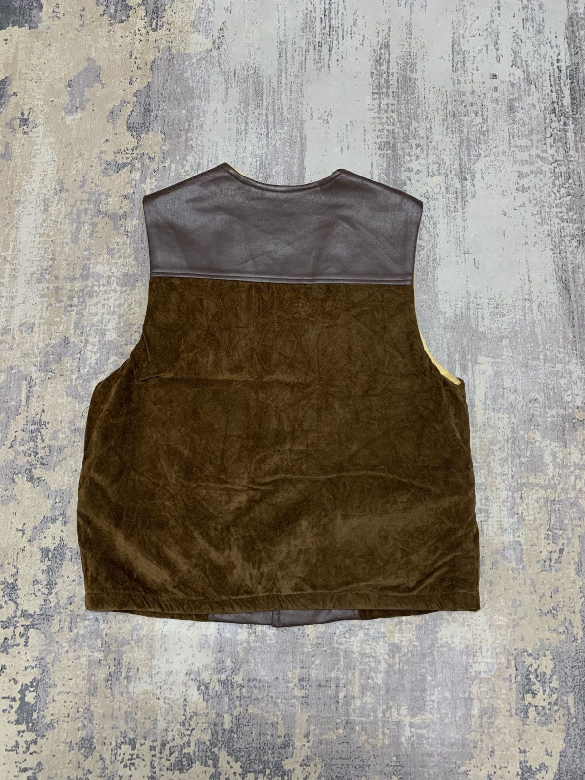 Japanese Brand Vintage ALIANTAS Suede Hunting Outdoor Sherpa Vest Size US M / EU 48-50 / 2 - 7 Thumbnail
