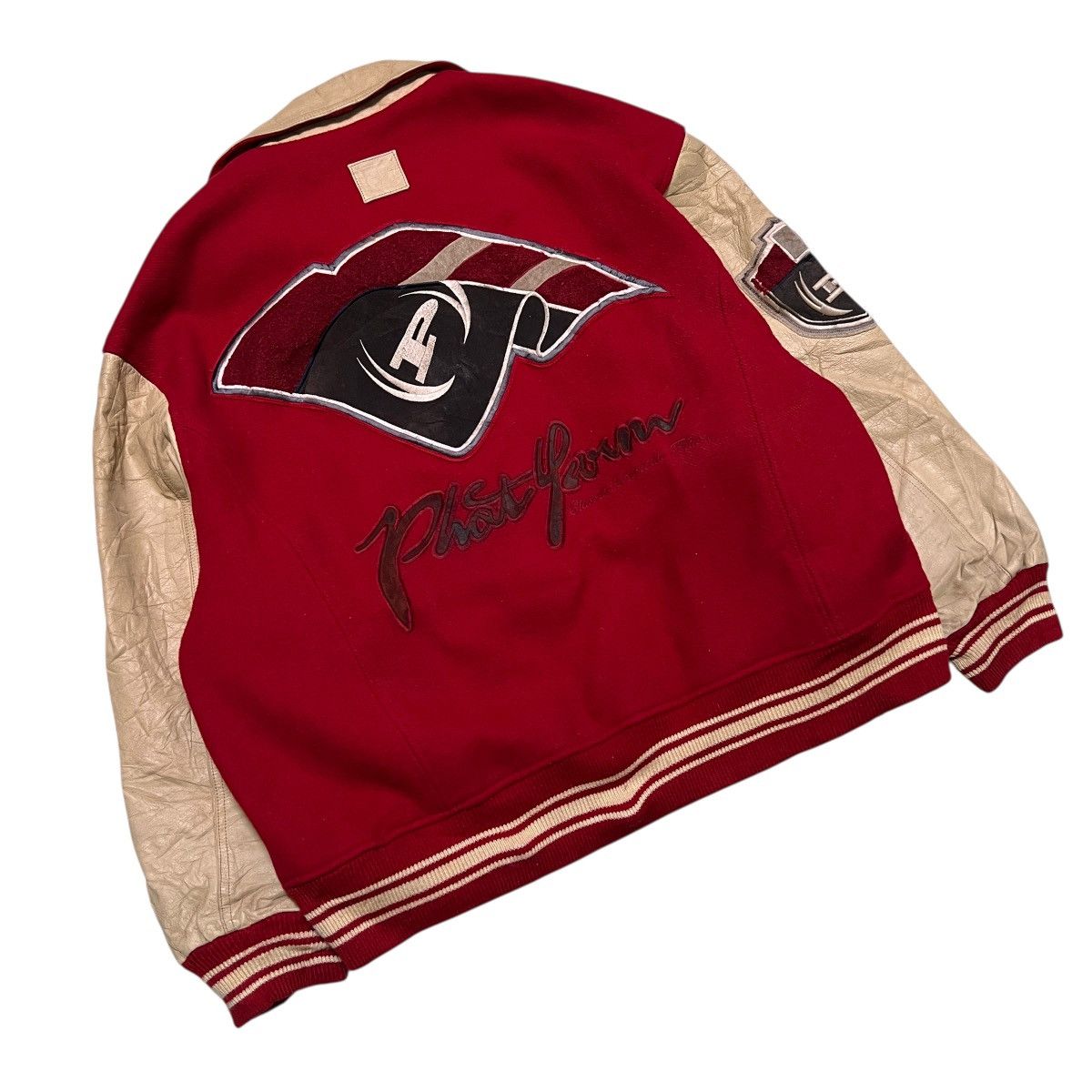 Phat Farm 🔥 Vintage Phat Farm Varsity Bomber Jacket Oversized Jacket Size US XXL / EU 58 / 5 - 3 Thumbnail