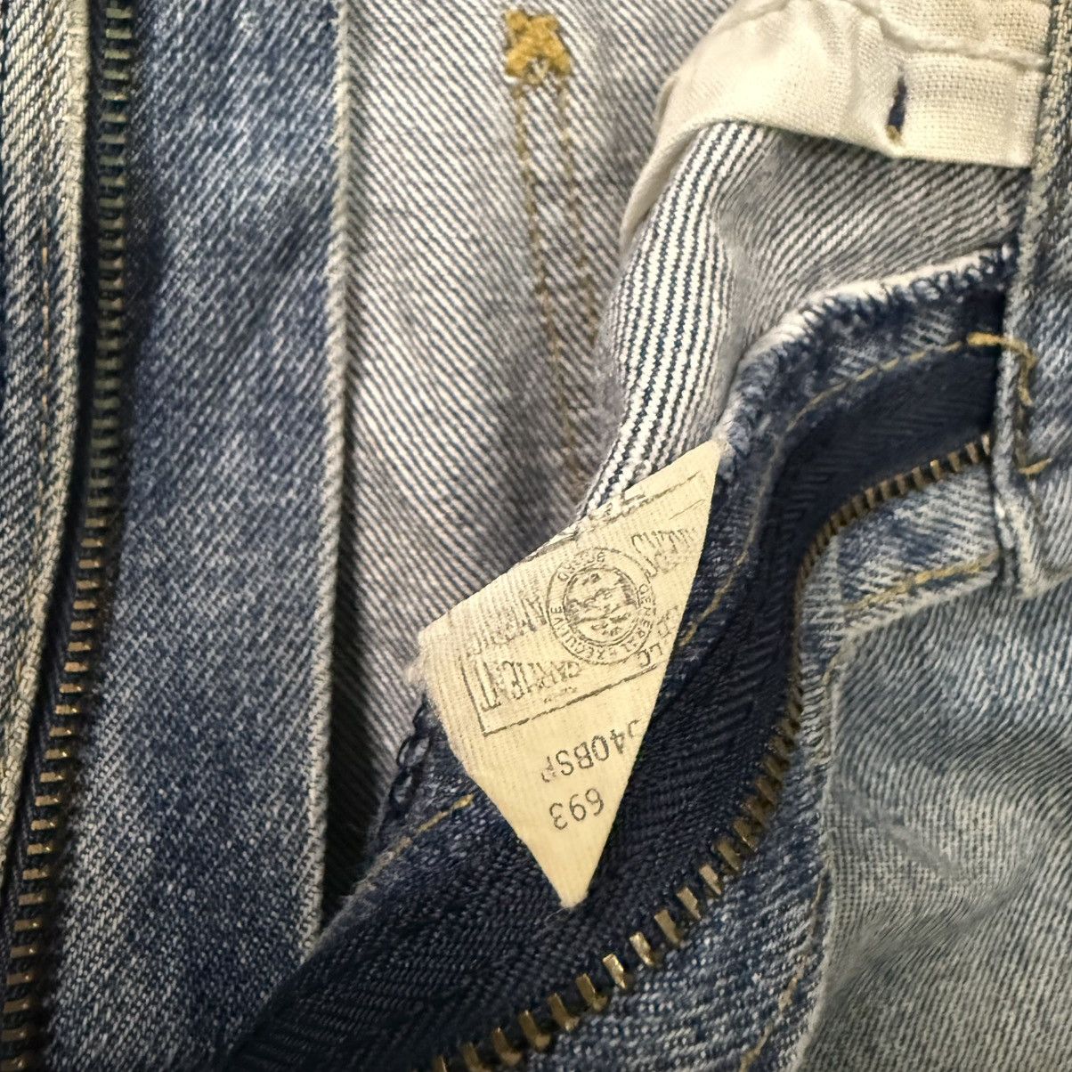 Cowboy Equipment Vintage 90s Lee Usa Thrashed Jeans Size US 32 / EU 48 - 9 Thumbnail