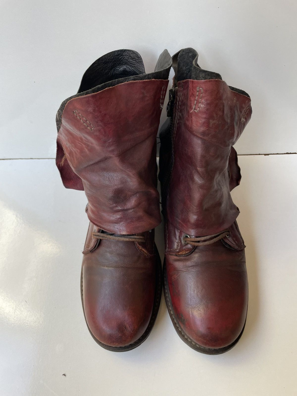 A.S.98 A.S.98 Leather Boho Biker Women's Boots EUR 37 | US 6.5 -7 Size US 7 / IT 37 - 7 Thumbnail
