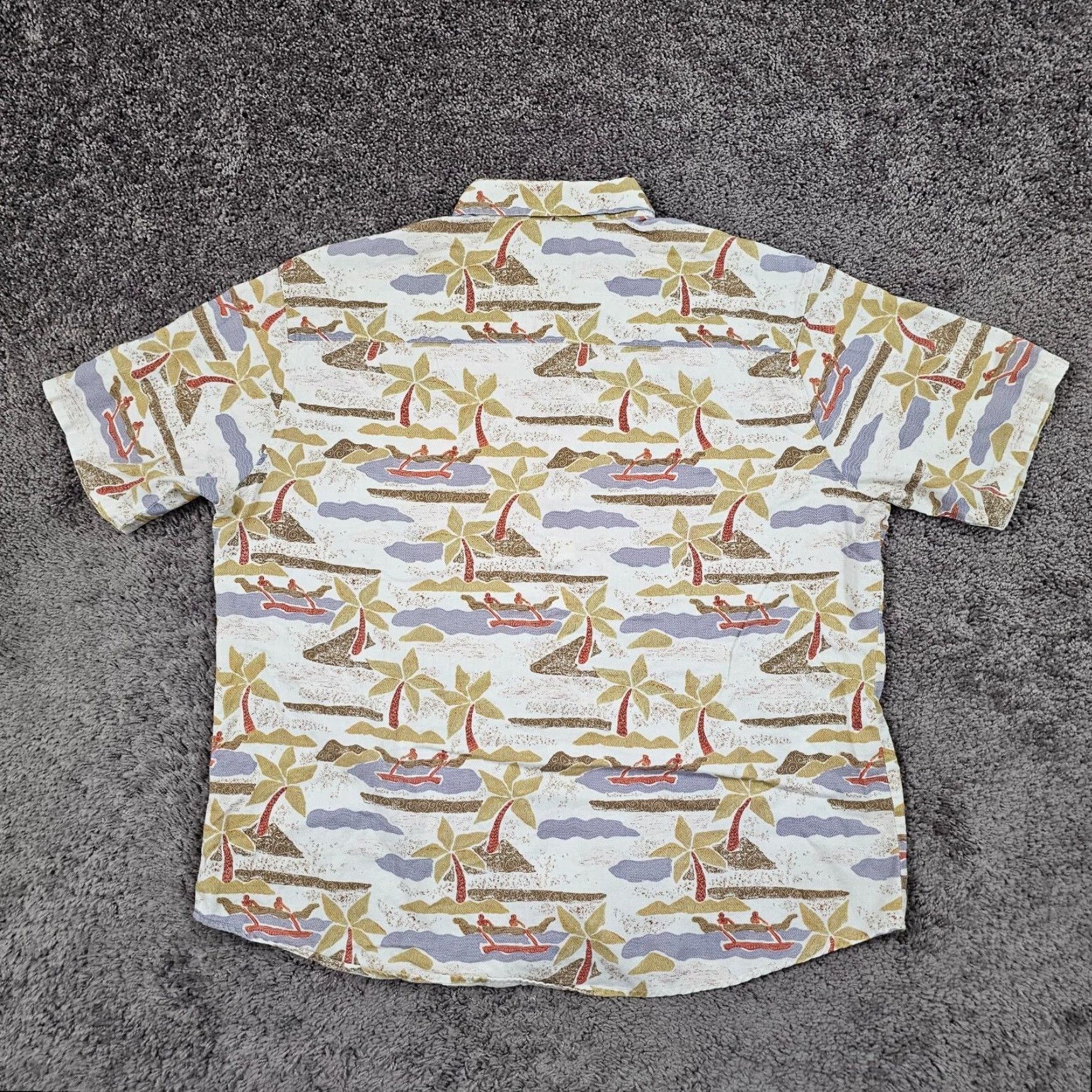 Vintage VINTAGE Woolrich Shirt Mens L Hawaiian Birch Tropical Canoe Short Sleeve Floral Pockets 60s-70s Mens Size US L / EU 52-54 / 3 - 6 Thumbnail