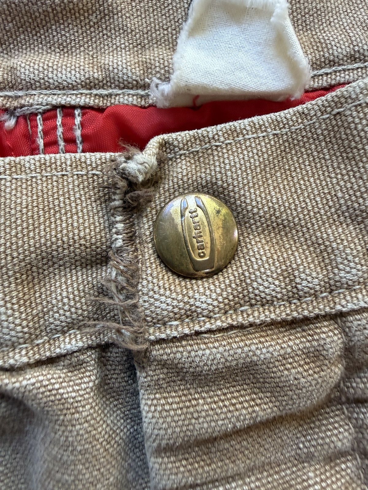 Carhartt Vintage 70s Carhartt Quilt Lined Snap Button Work Pants Size US 36 / EU 52 - 5 Thumbnail