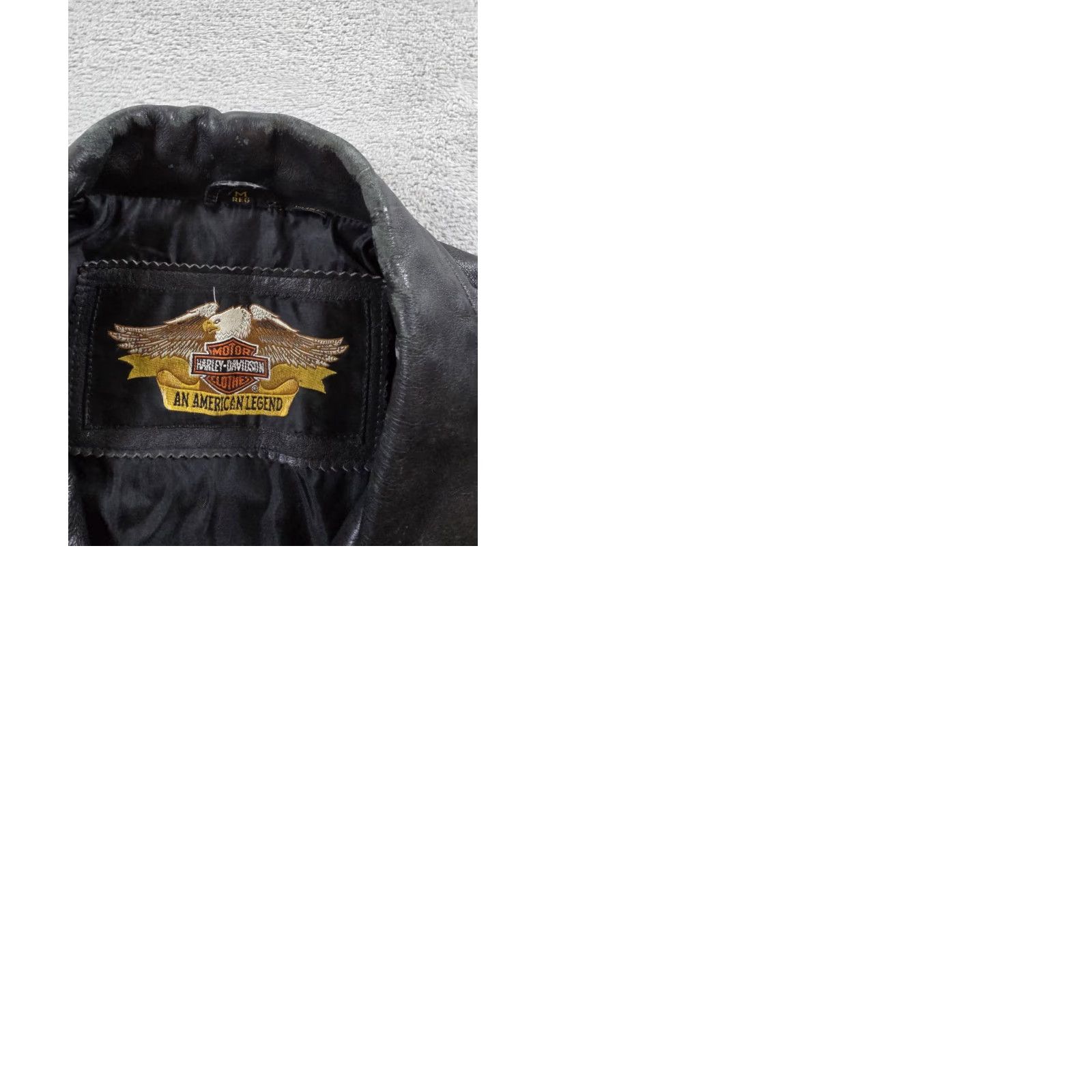 Harley Davidson **Vintage Harley-Davidson Embossed Leather Jacket Mens M Black** User: **Vintage Harley-Davidson Embossed Leather Jacket M Black** Size US M / EU 48-50 / 2 - 12 Thumbnail
