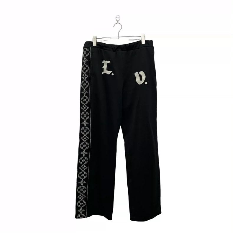 Louis Vuitton louis vuitton size xxl Side embroidered jacquard slacks pan Size US 30 / EU 46 - 3 Thumbnail