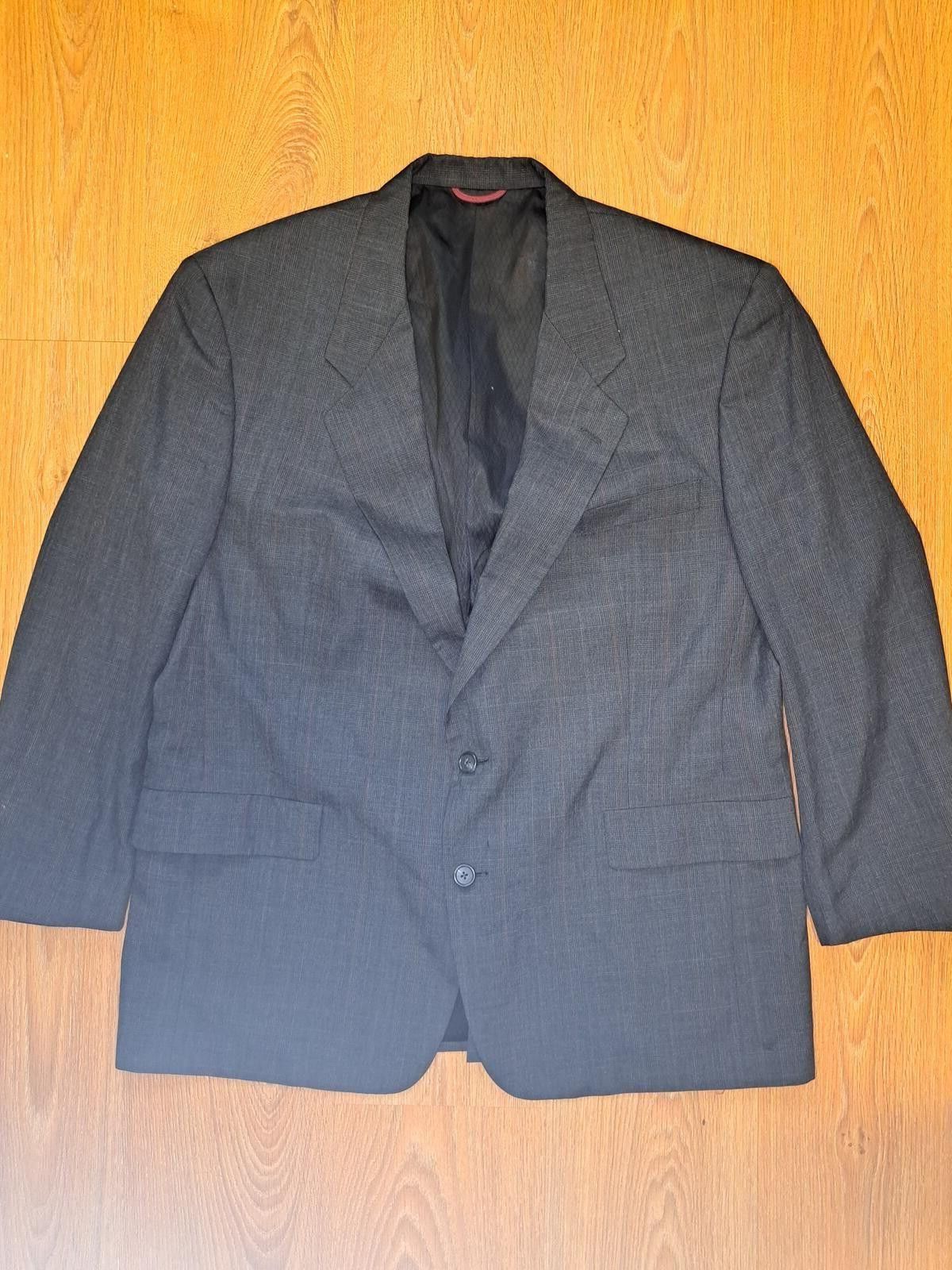 Hart Schaffner Marx Hart Schaffner Marx Sport Coat Mens 46R Gray Glen Plaid Size 46R - 1 Thumbnail
