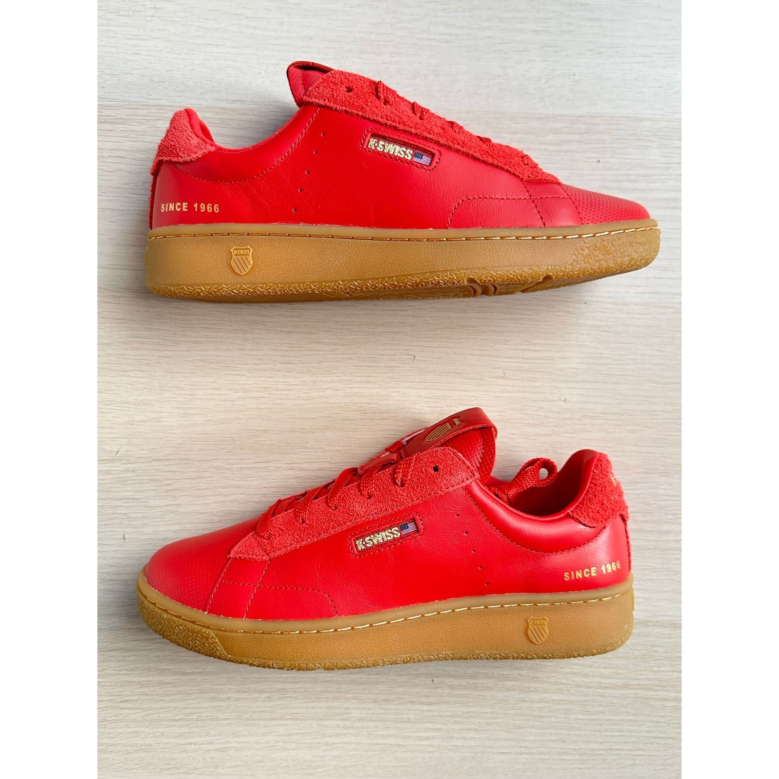 K-Swiss K-Swiss x Anwar Carrots Slamm Klub Red Sneaker - Size 7.5M Size US 7.5 / EU 40-41 - 3 Thumbnail